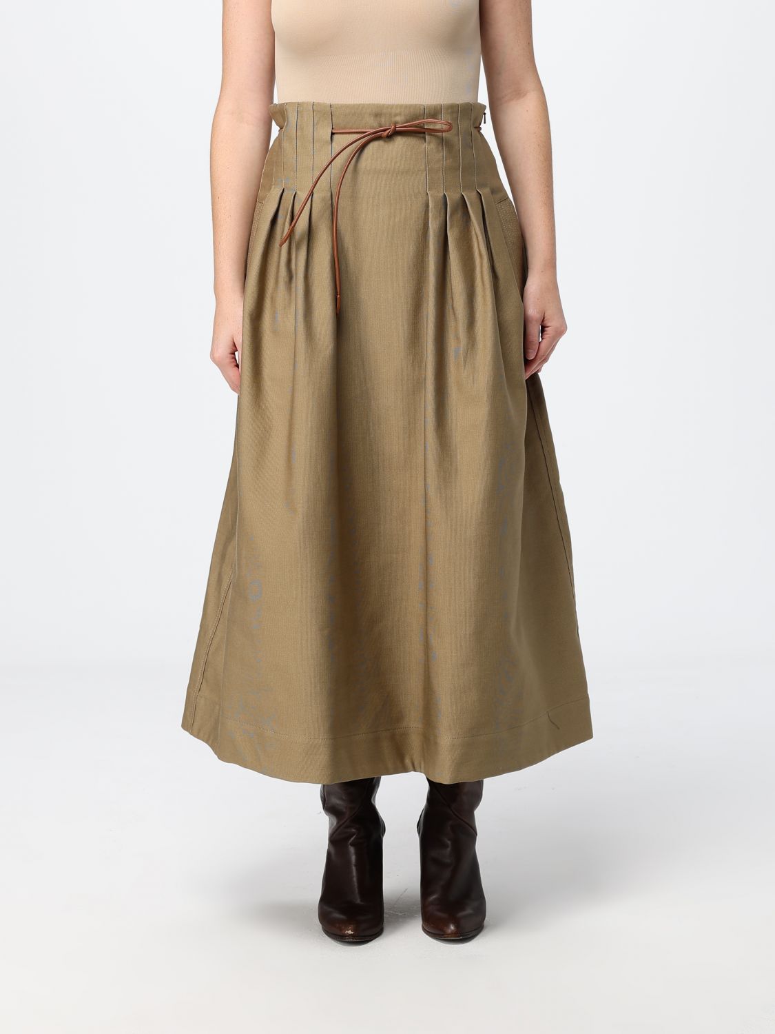 Max Mara Skirt Woman Kaki MAX MARA