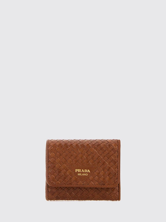 Prada Wallet Woman Brown PRADA