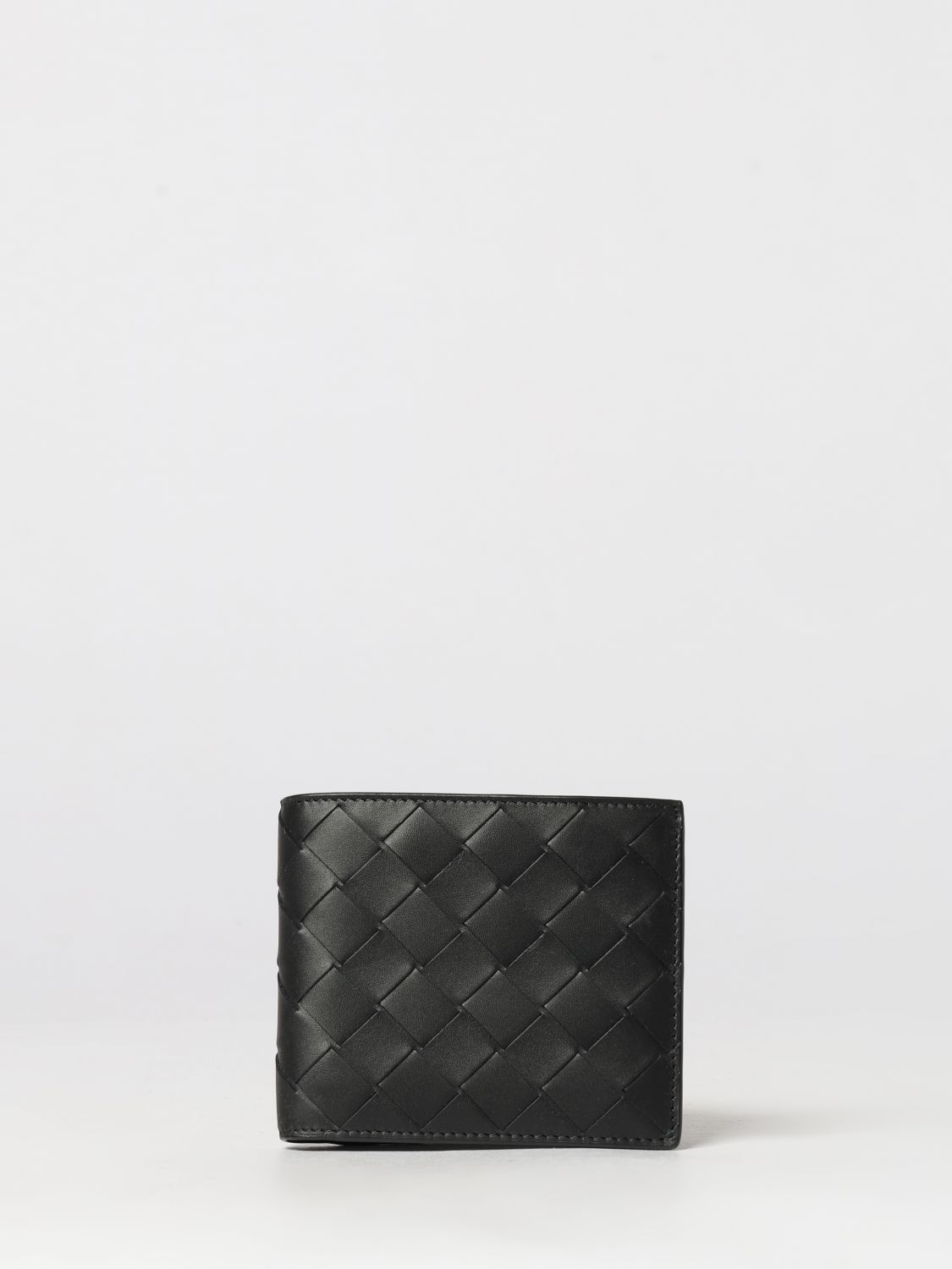 Bottega Veneta Men Bottega Veneta Woven Calfskin Bifold Wallet BOTTEGA VENETA