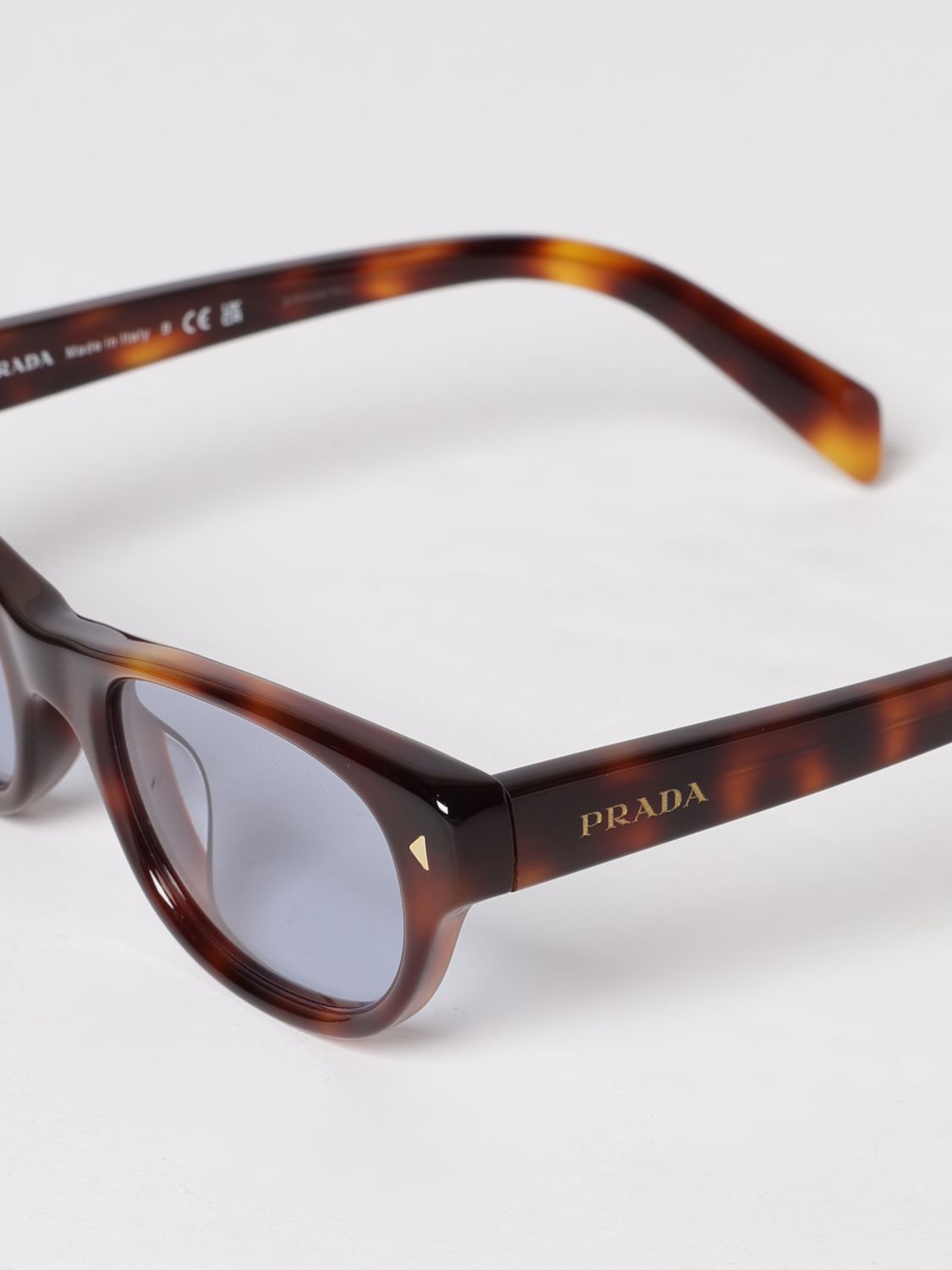 Prada Women Prada Tortoiseshell Acetate Sunglasses With Polarized Lenses PRADA