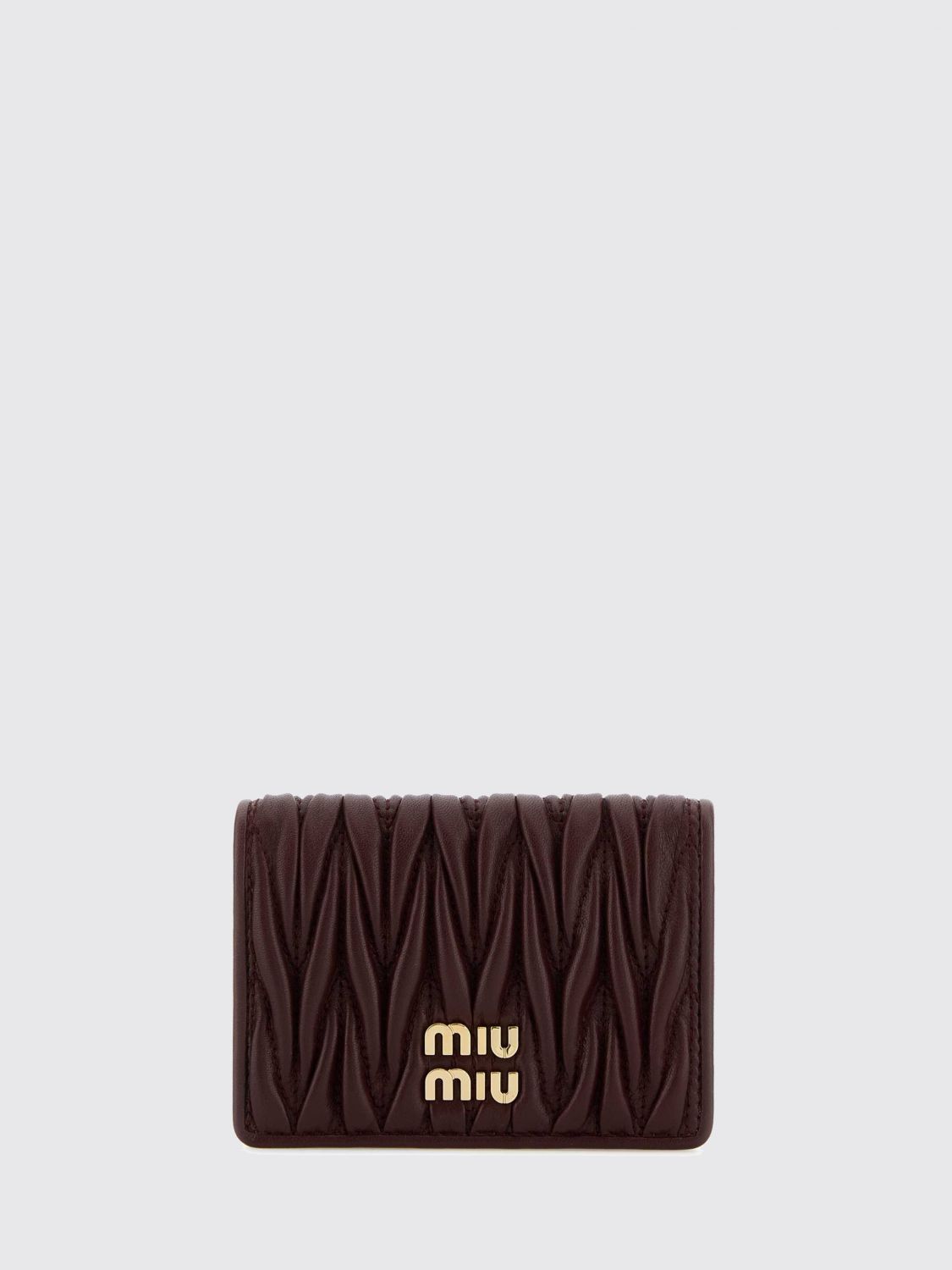Miu Miu Wallet Woman Burgundy MIU MIU