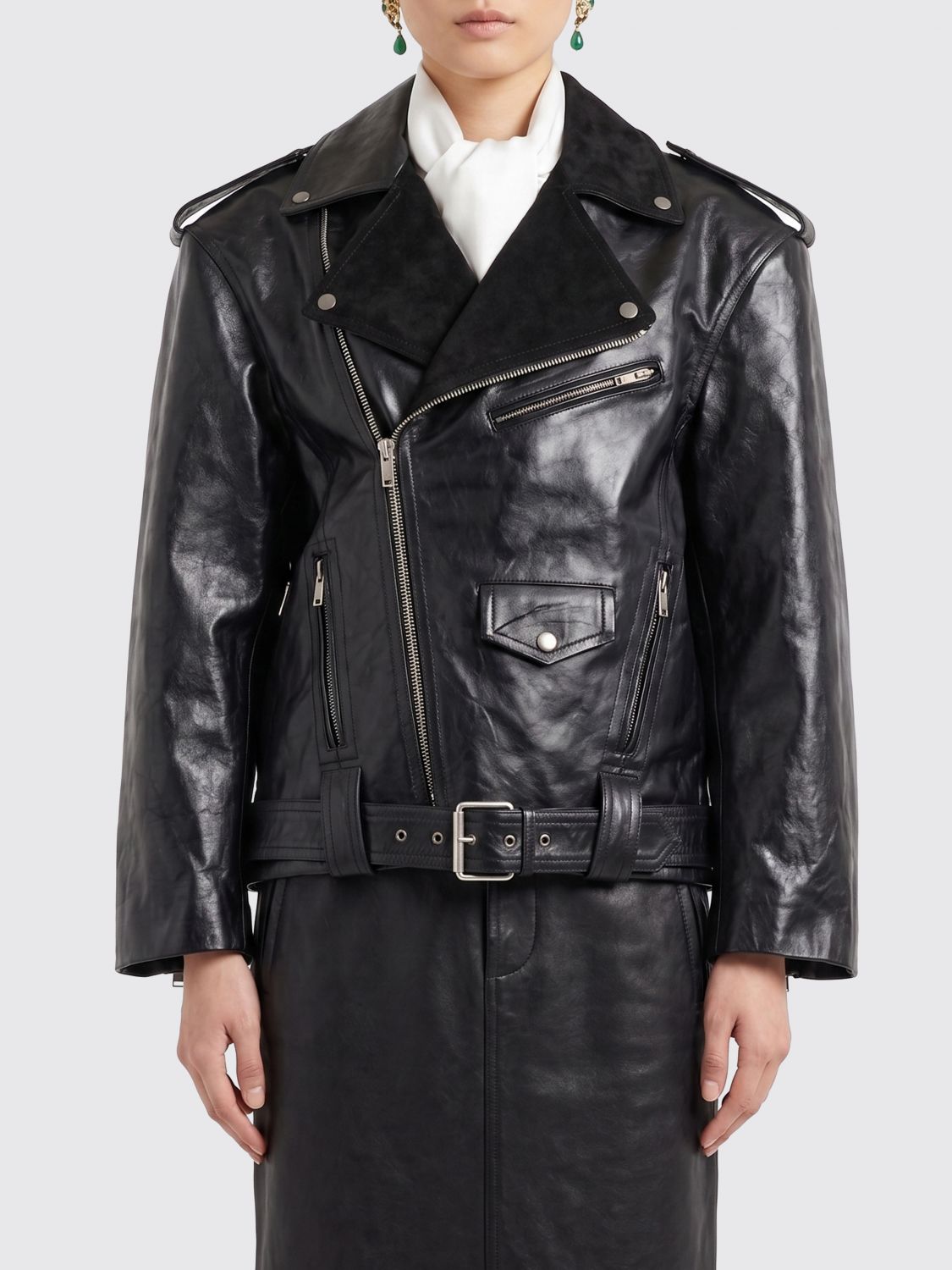Saint Laurent Jacket Woman Black SAINT LAURENT