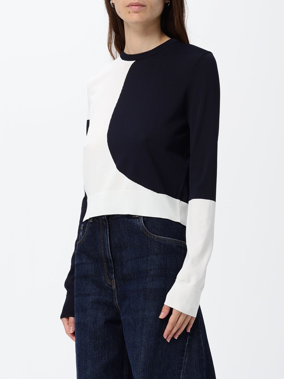 Max Mara Women Max Mara Slim Fit Abstract Wool And Cashmere Jumper MAX MARA