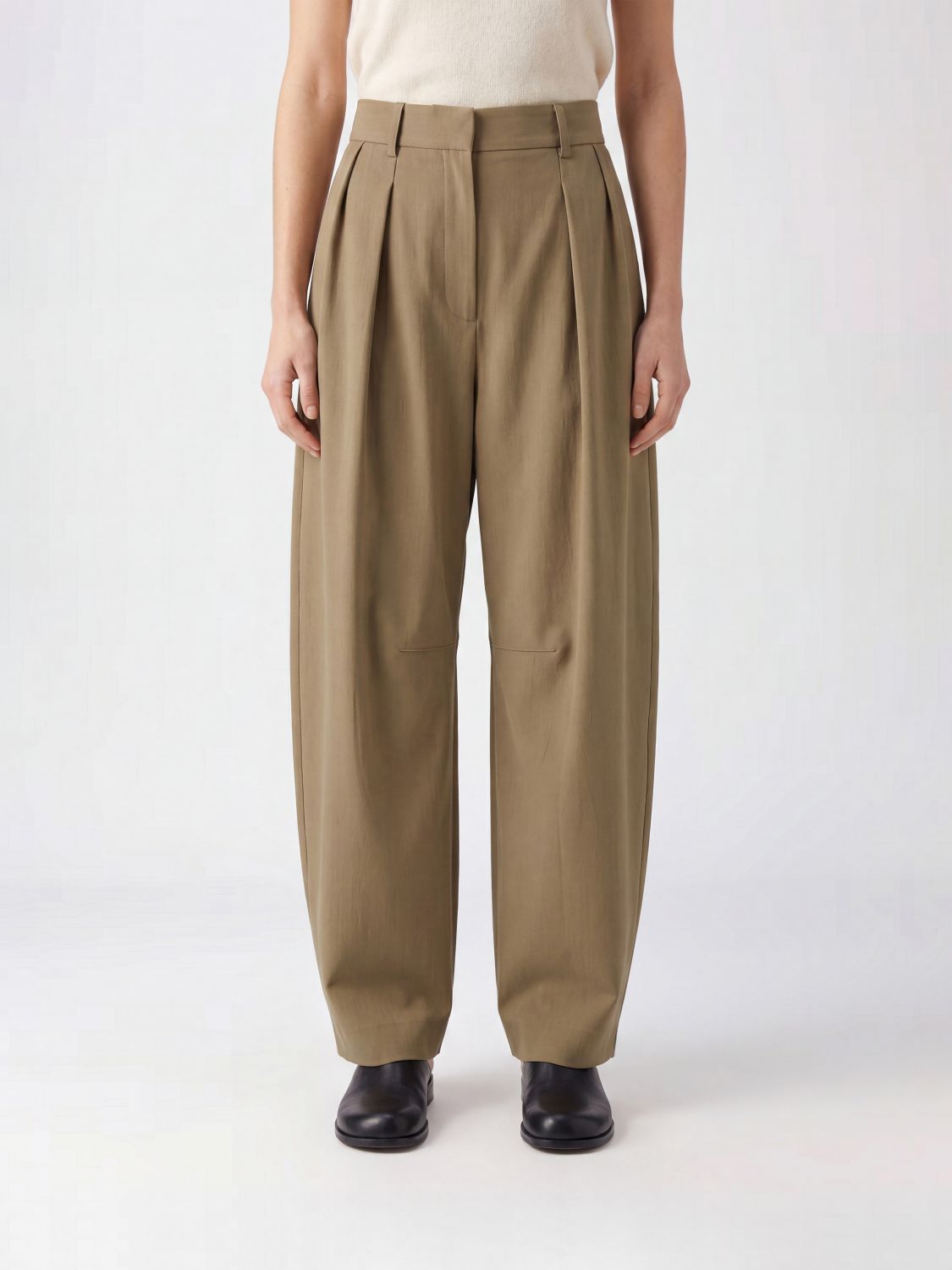 Loewe Shorts Woman Sand LOEWE