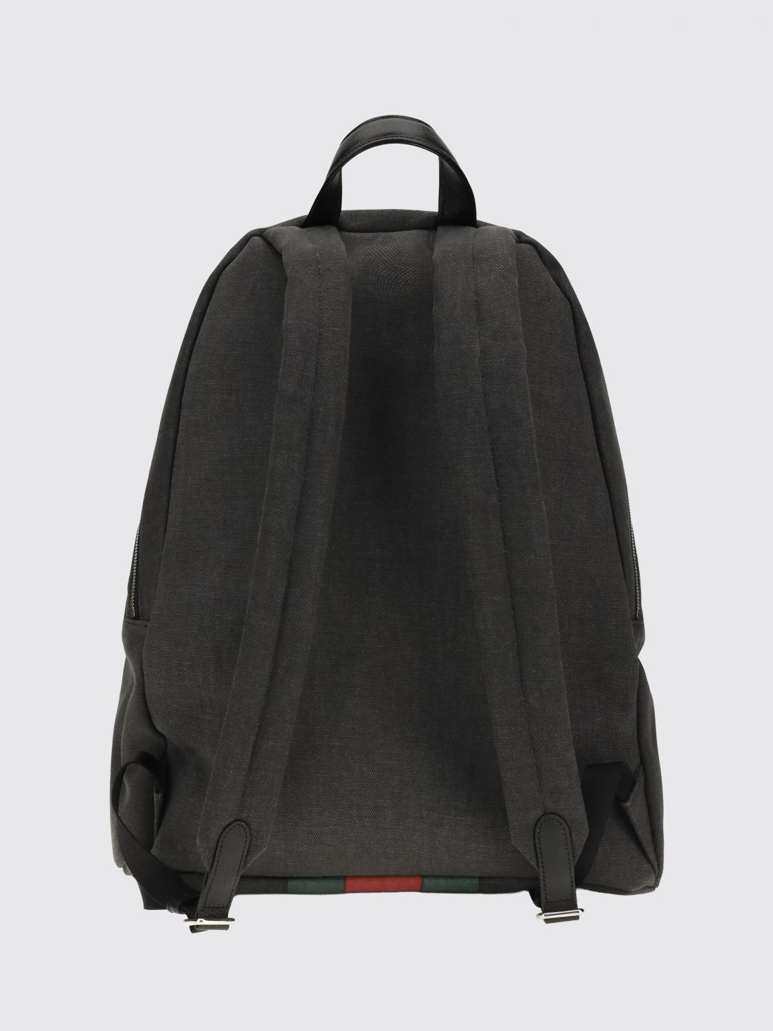 Gucci Men Cotton Canvas Backpack Gucci With Web Stripe Detail GUCCI