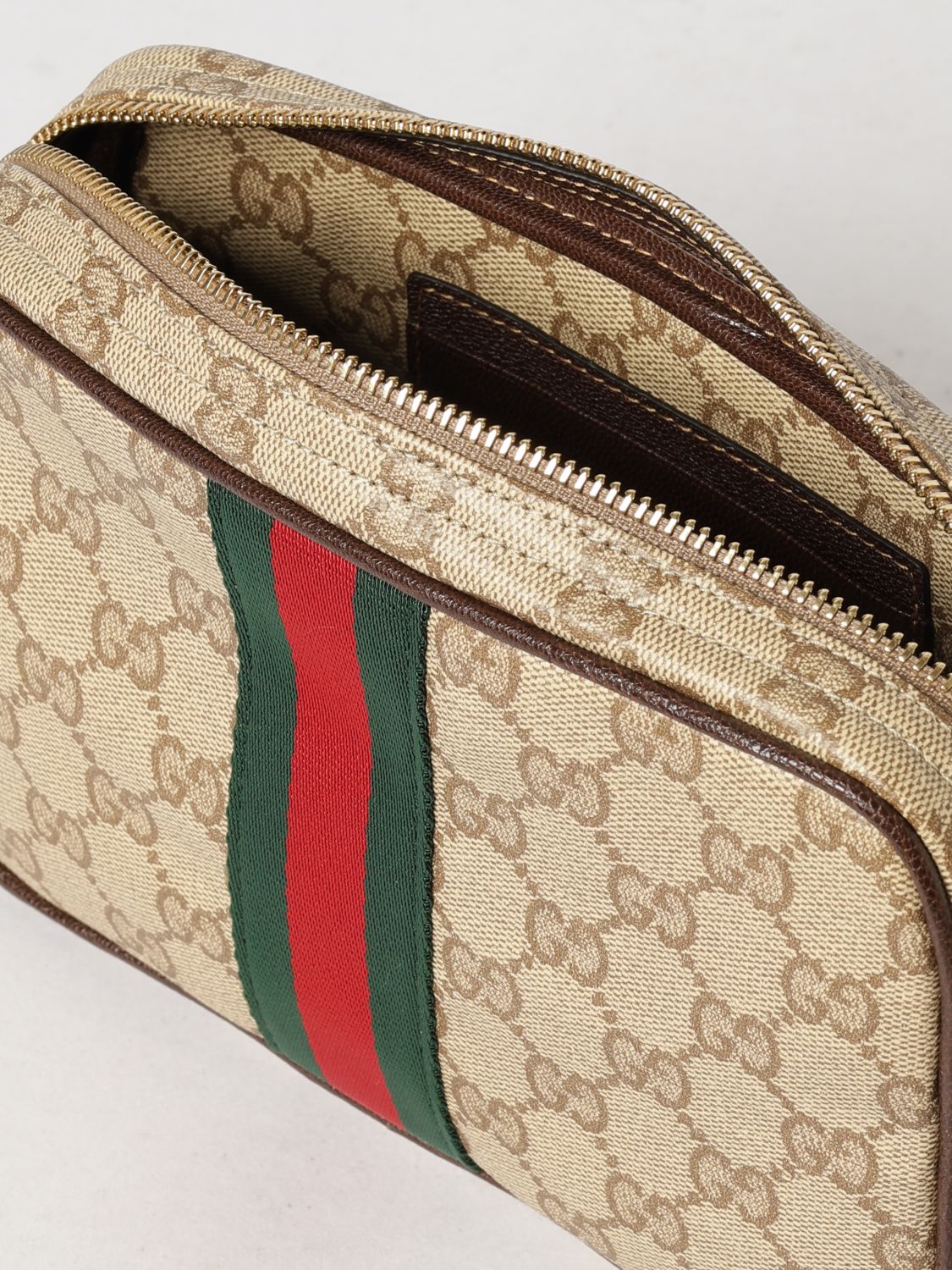 Gucci Men Gg Monogram Jacquard Fabric Camera Bag Gucci GUCCI