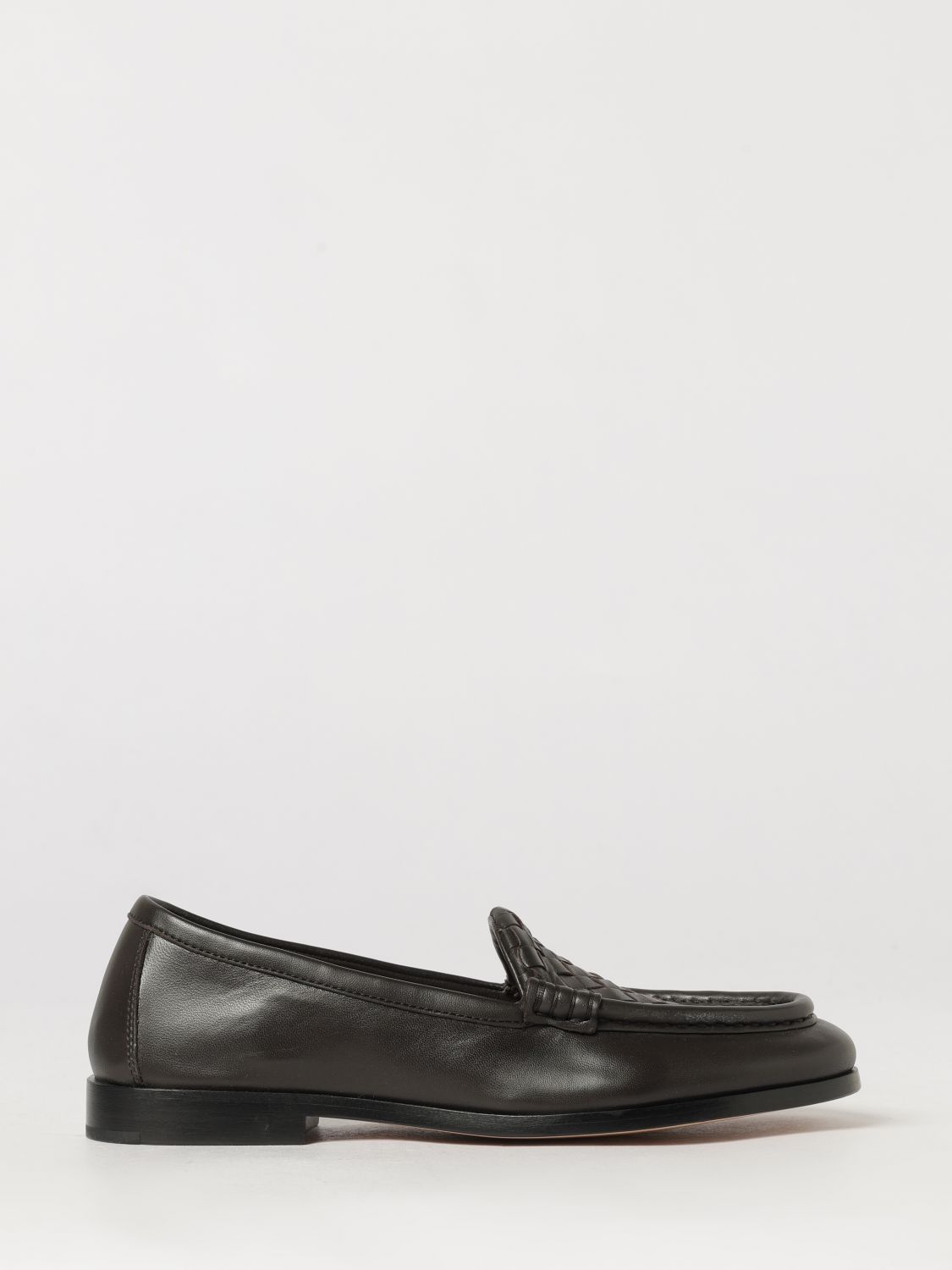 Bottega Veneta Silenzio Intrecciato Leather Loafers With Low Heel BOTTEGA VENETA