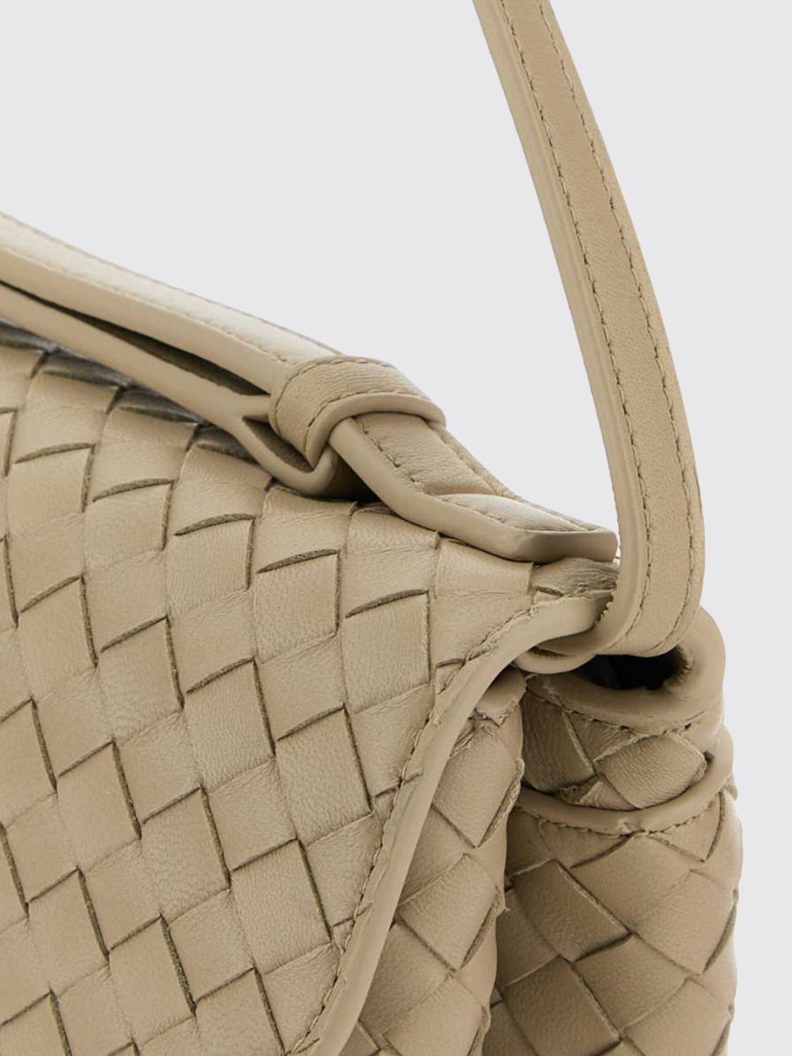 Bottega Veneta Women Bottega Veneta Small Knot Lock Intrecciato Leather Top Handle Bag BOTTEGA VENETA