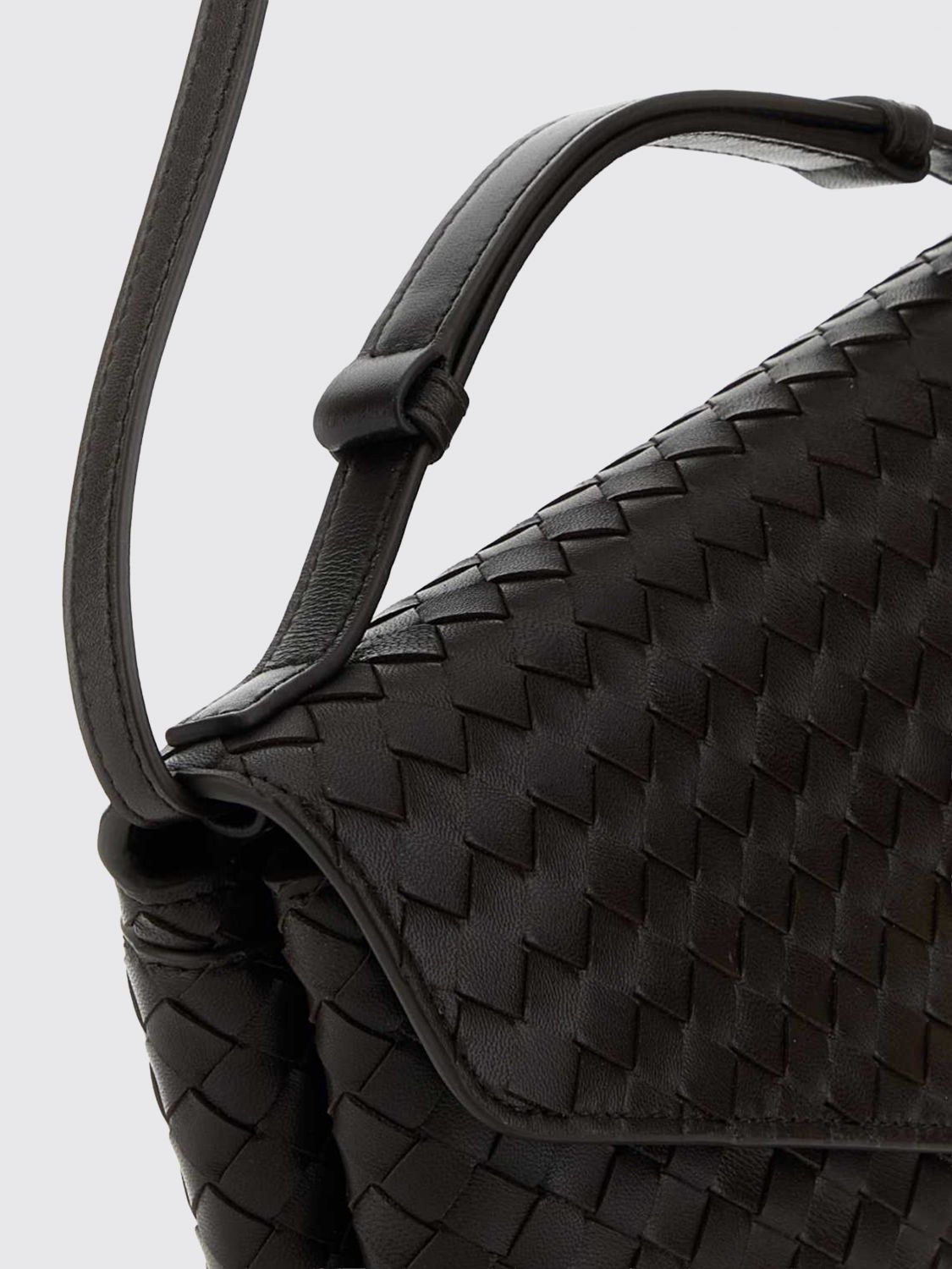 Bottega Veneta Women Bottega Veneta Small Knot Lock Intrecciato Leather Top Handle Bag BOTTEGA VENETA