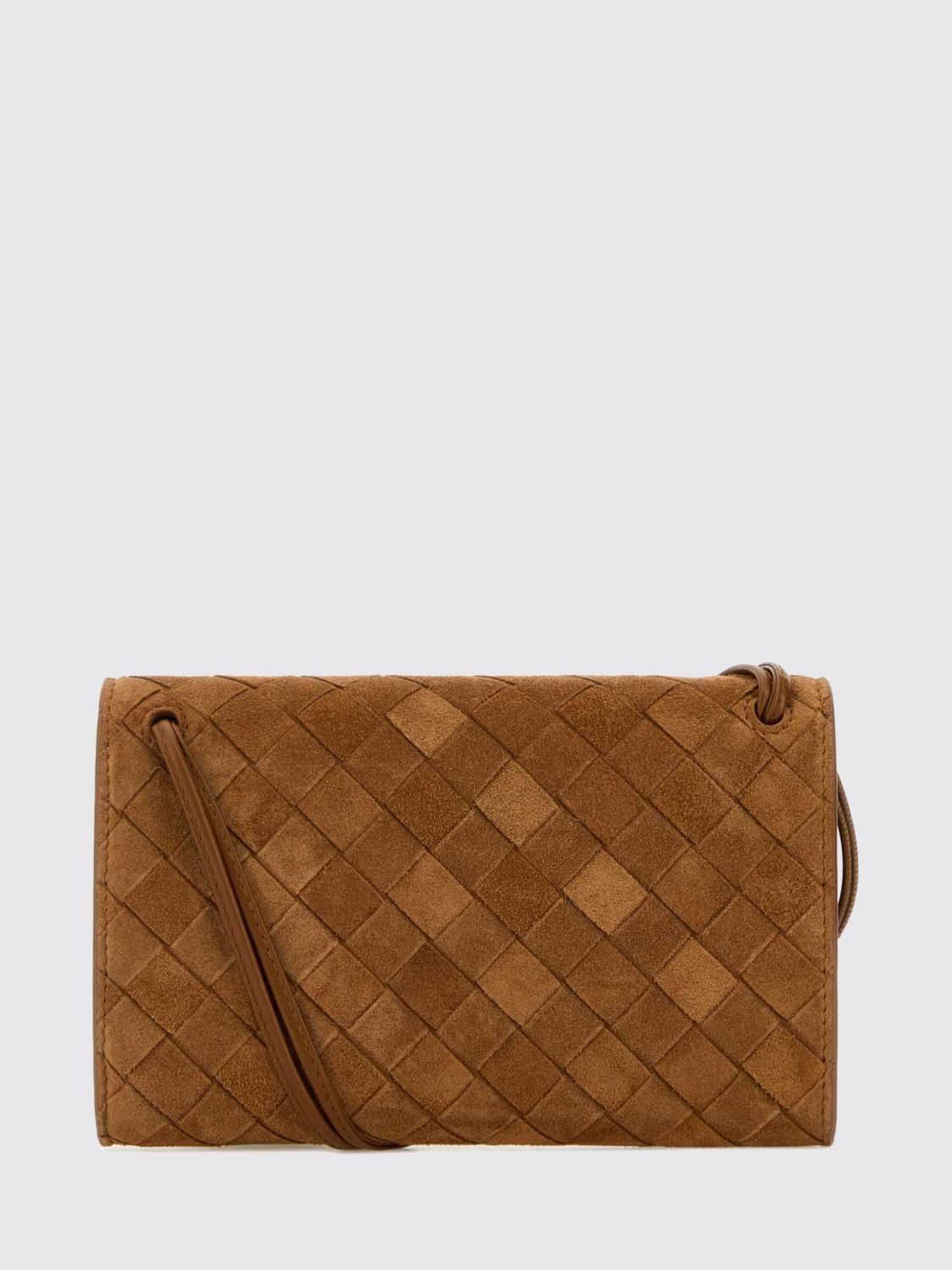 Bottega Veneta Women Andiamo Intrecciato Suede Mini Crossbody Bag Bottega Veneta BOTTEGA VENETA