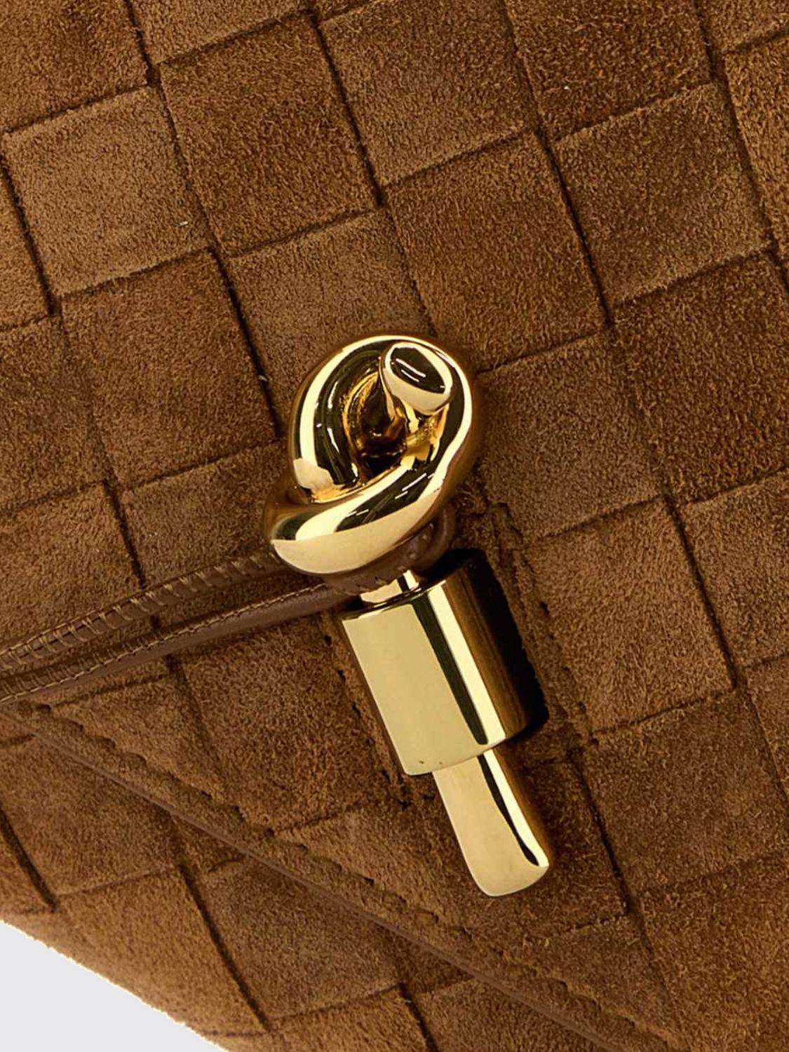 Bottega Veneta Women Andiamo Intrecciato Suede Mini Crossbody Bag Bottega Veneta BOTTEGA VENETA