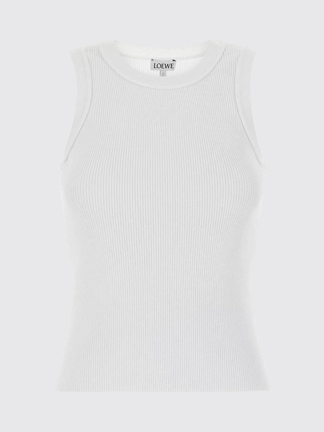 Loewe Women Loewe Slim Fit Sleeveless Monogram Jacquard Stretch-Viscose Top LOEWE