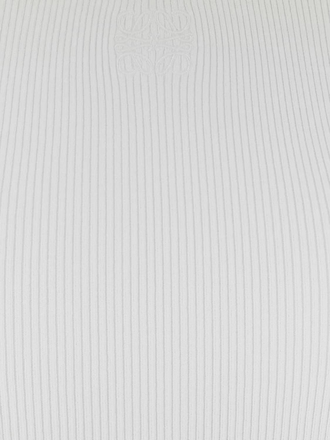 Loewe Women Loewe Slim Fit Sleeveless Monogram Jacquard Stretch-Viscose Top LOEWE