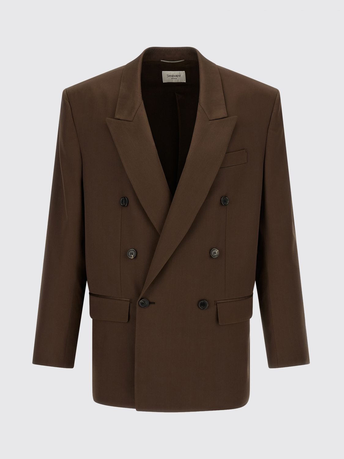 Saint Laurent Jacket Men Brown SAINT LAURENT