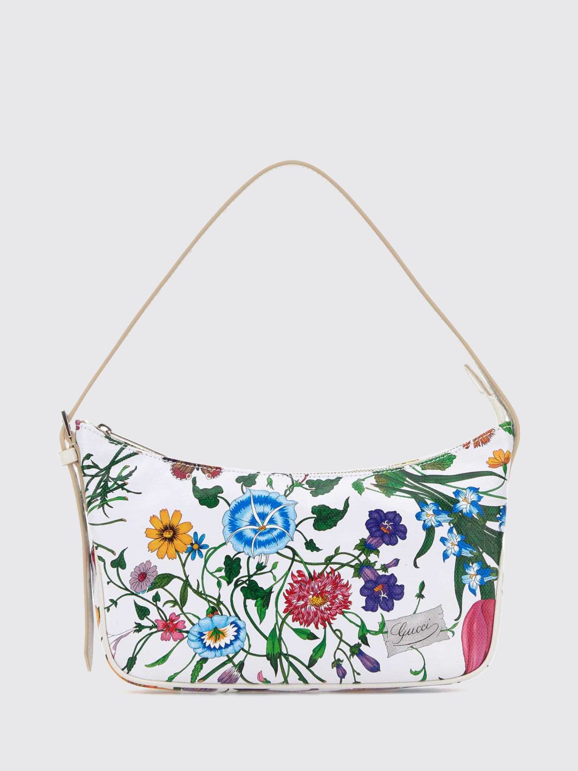 Gucci Women Lady Lunetta Floral Print Cotton Mini Shoulder Bag Gucci GUCCI