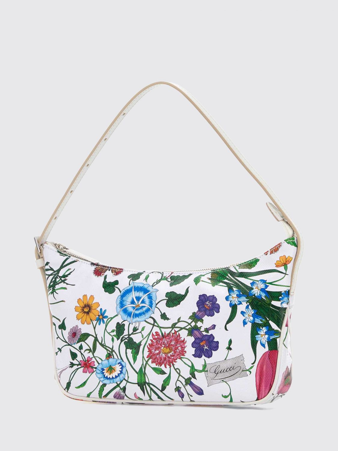 Gucci Women Lady Lunetta Floral Print Cotton Mini Shoulder Bag Gucci GUCCI