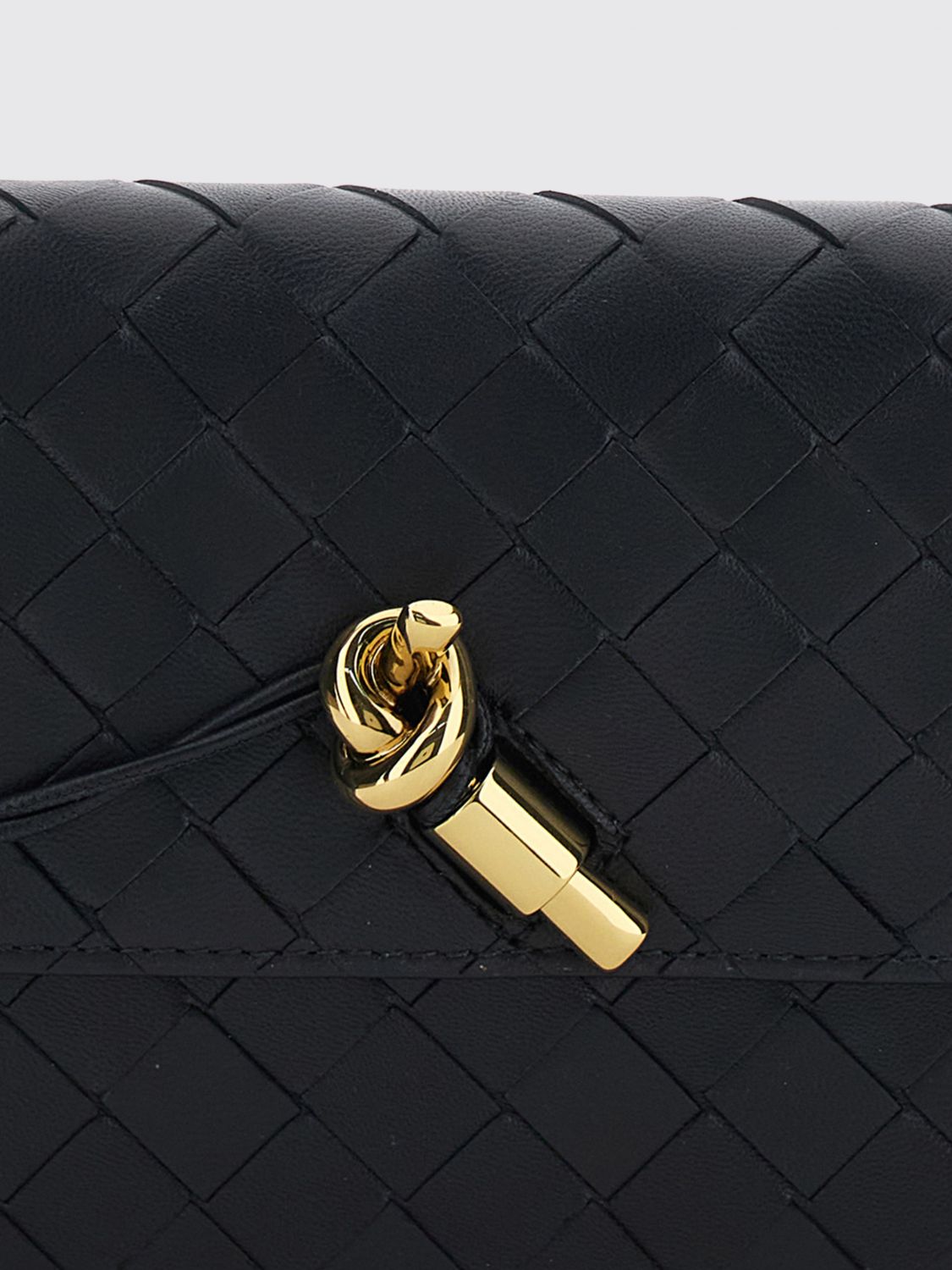 Bottega Veneta Women Andiamo Mini Intrecciato Lambskin Bag Bottega Veneta With Chain Strap BOTTEGA VENETA