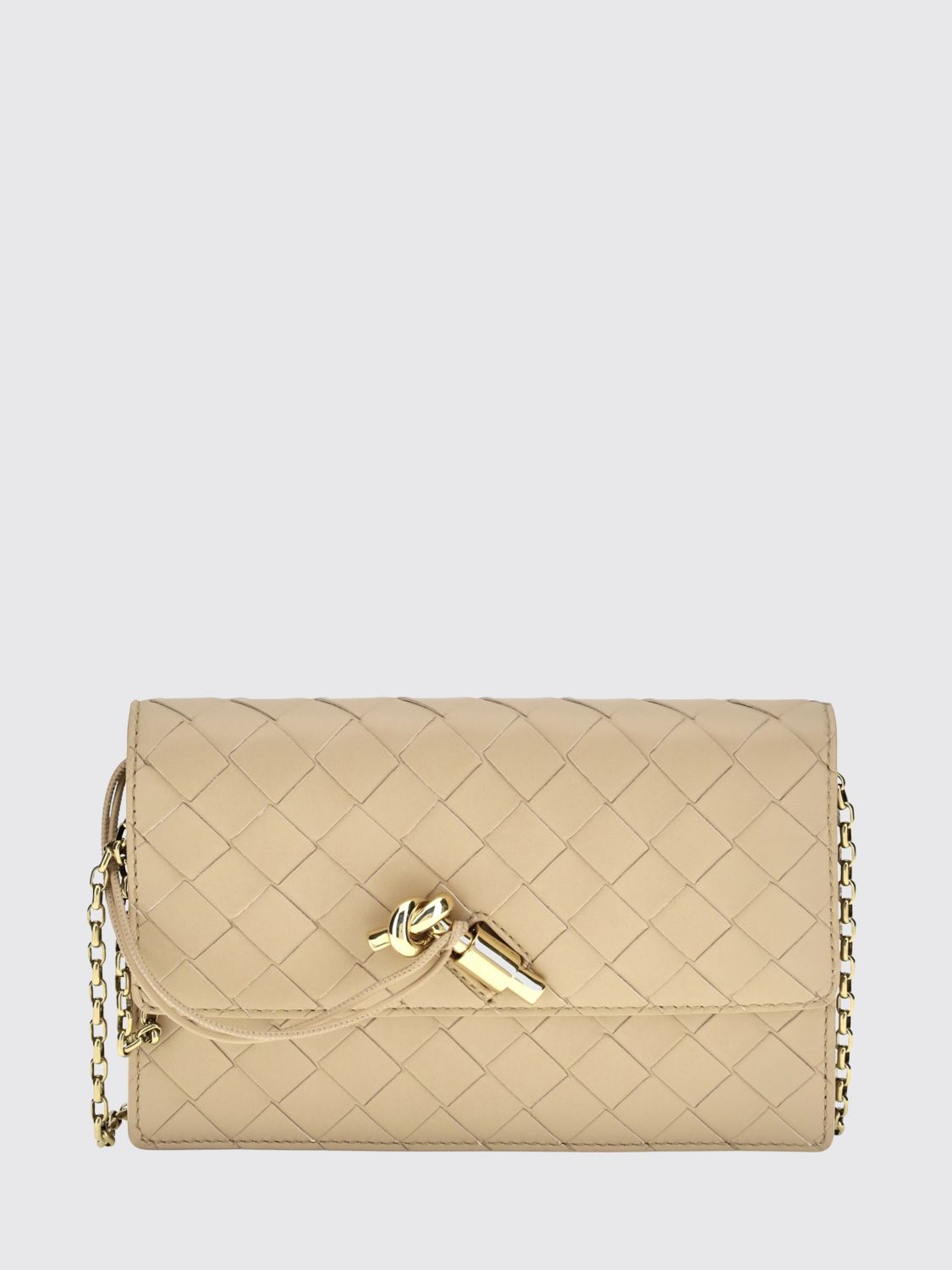 Bottega Veneta Women Andiamo Mini Intrecciato Lambskin Bag Bottega Veneta With Chain Strap BOTTEGA VENETA