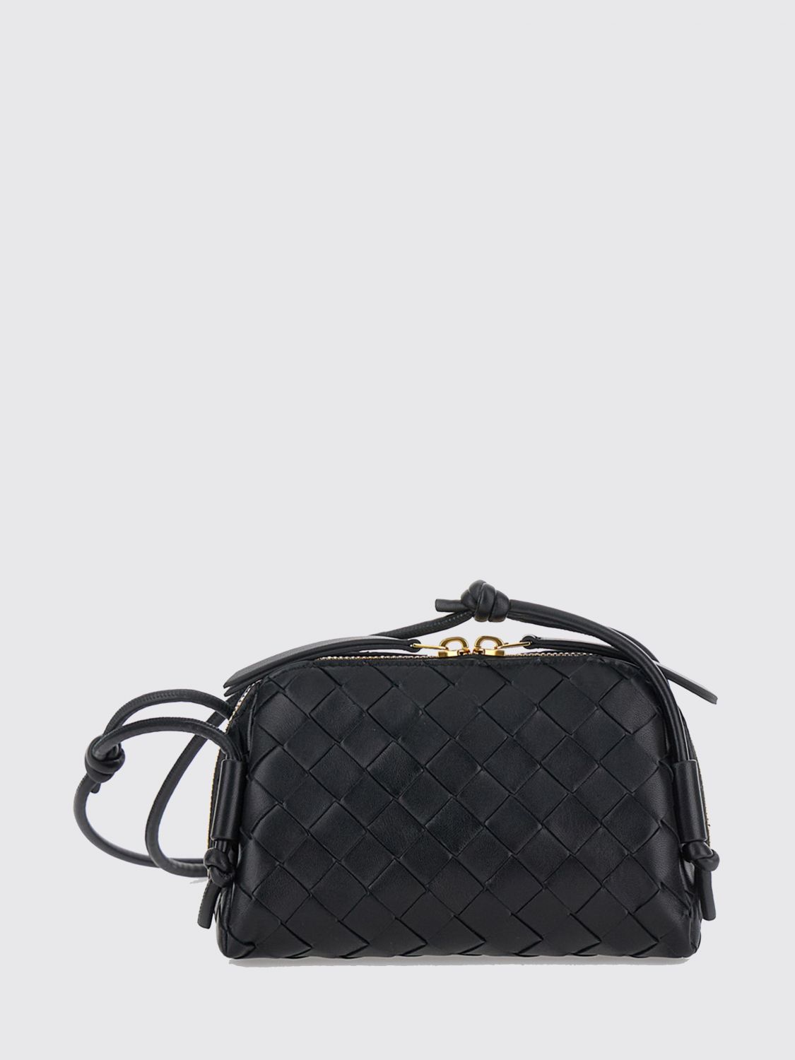 Bottega Veneta Women Concert Mini Crossbody Bag Bottega Veneta In Intrecciato Leather With Knots BOTTEGA VENETA