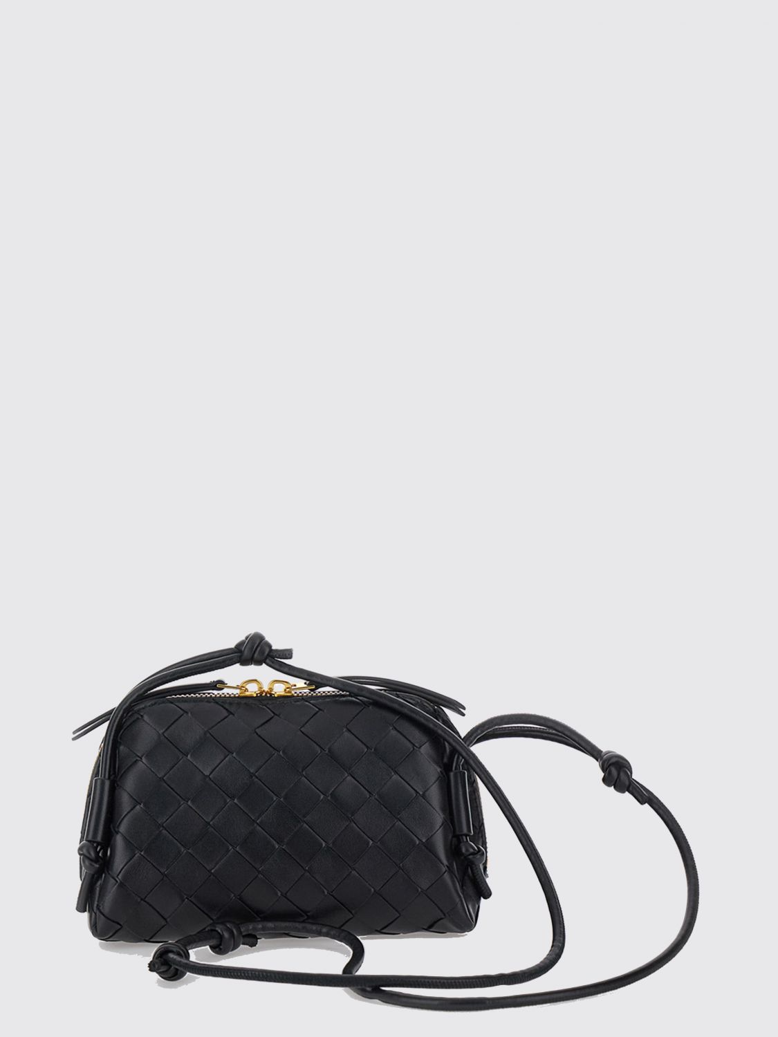 Bottega Veneta Women Concert Mini Crossbody Bag Bottega Veneta In Intrecciato Leather With Knots BOTTEGA VENETA