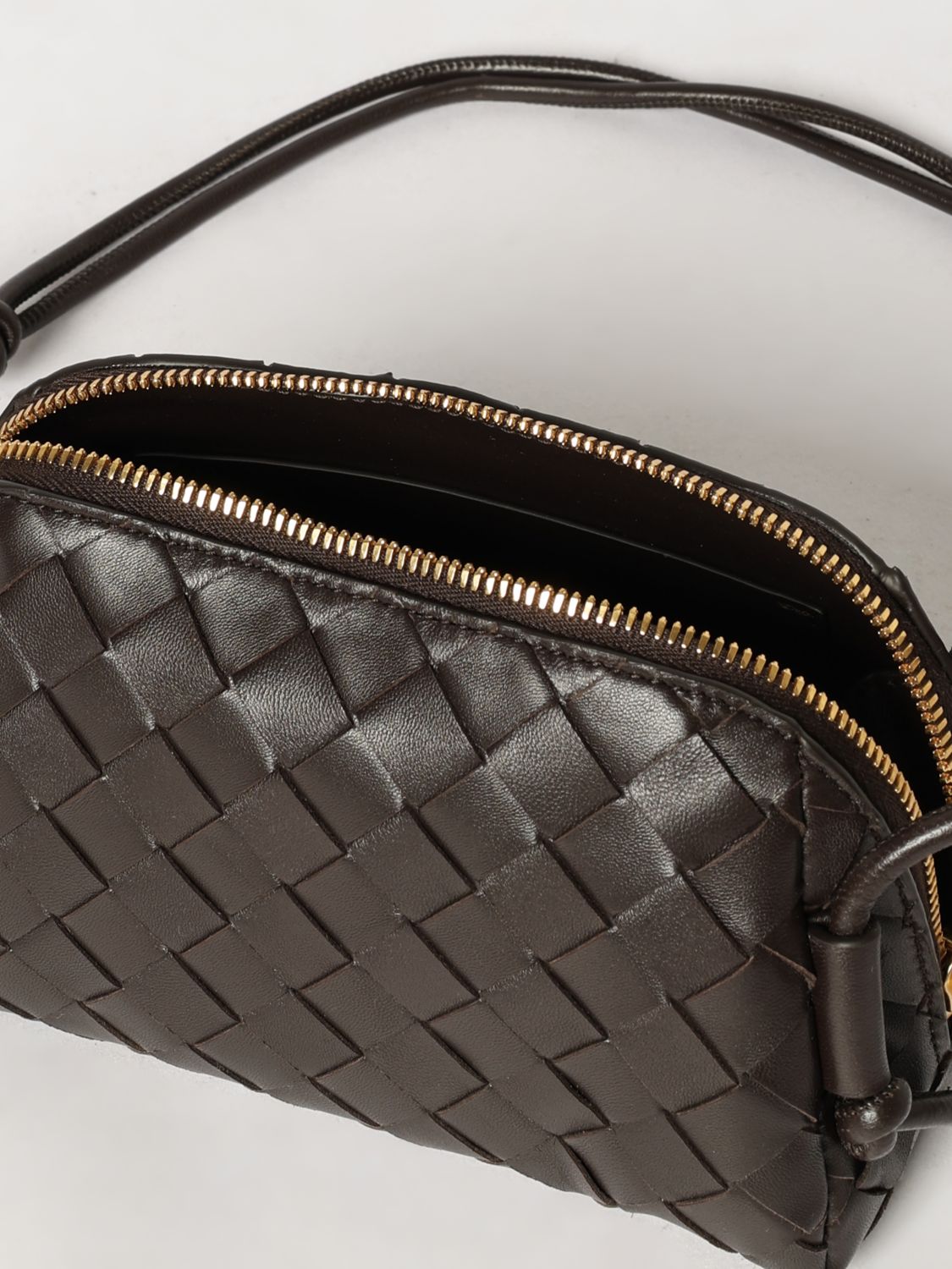 Bottega Veneta Women Concert Mini Crossbody Bag Bottega Veneta In Intrecciato Leather With Knots BOTTEGA VENETA