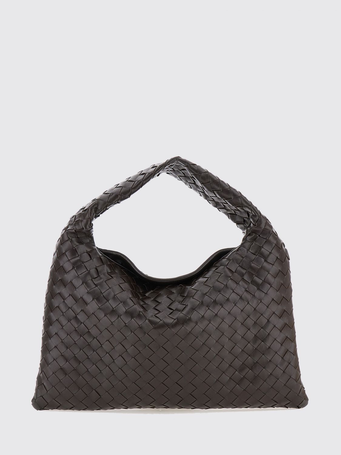 Bottega Veneta Women Hop Intrecciato Calfskin Shoulder Bag Bottega Veneta With Woven Handle BOTTEGA VENETA