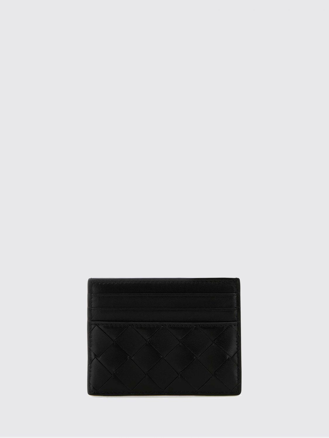 Bottega Veneta Women Bottega Veneta Flat Woven Nappa Calfskin Card Holder With 7 Slots BOTTEGA VENETA