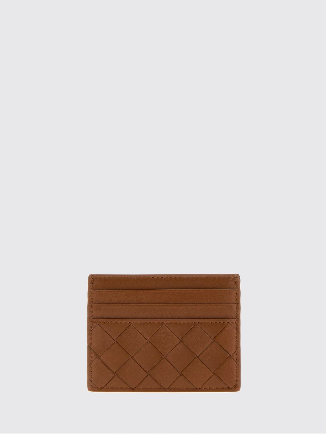 Bottega Veneta Women Bottega Veneta Flat Woven Nappa Calfskin Card Holder With 7 Slots BOTTEGA VENETA