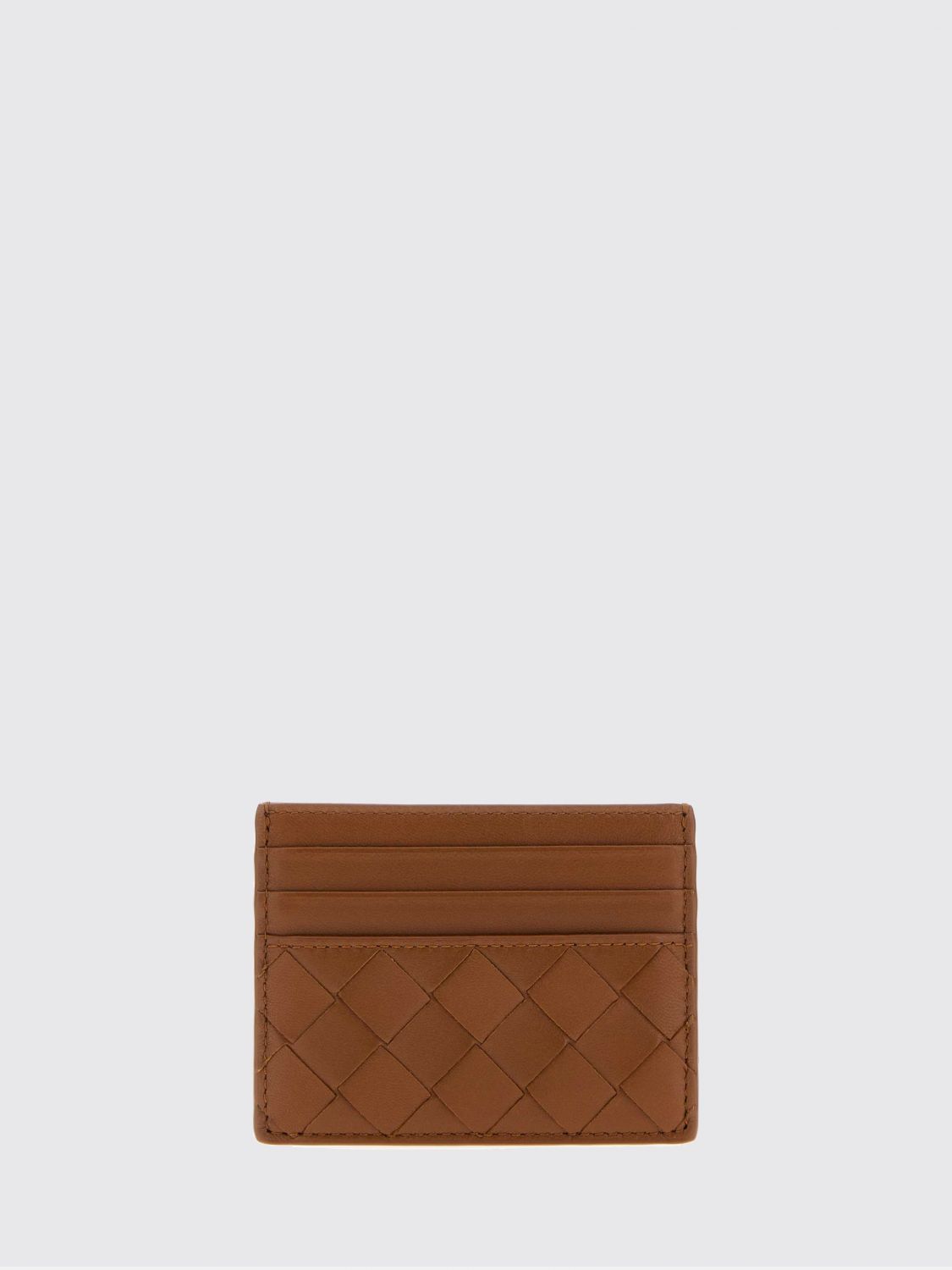 Bottega Veneta Women Bottega Veneta Flat Woven Nappa Calfskin Card Holder With 7 Slots BOTTEGA VENETA