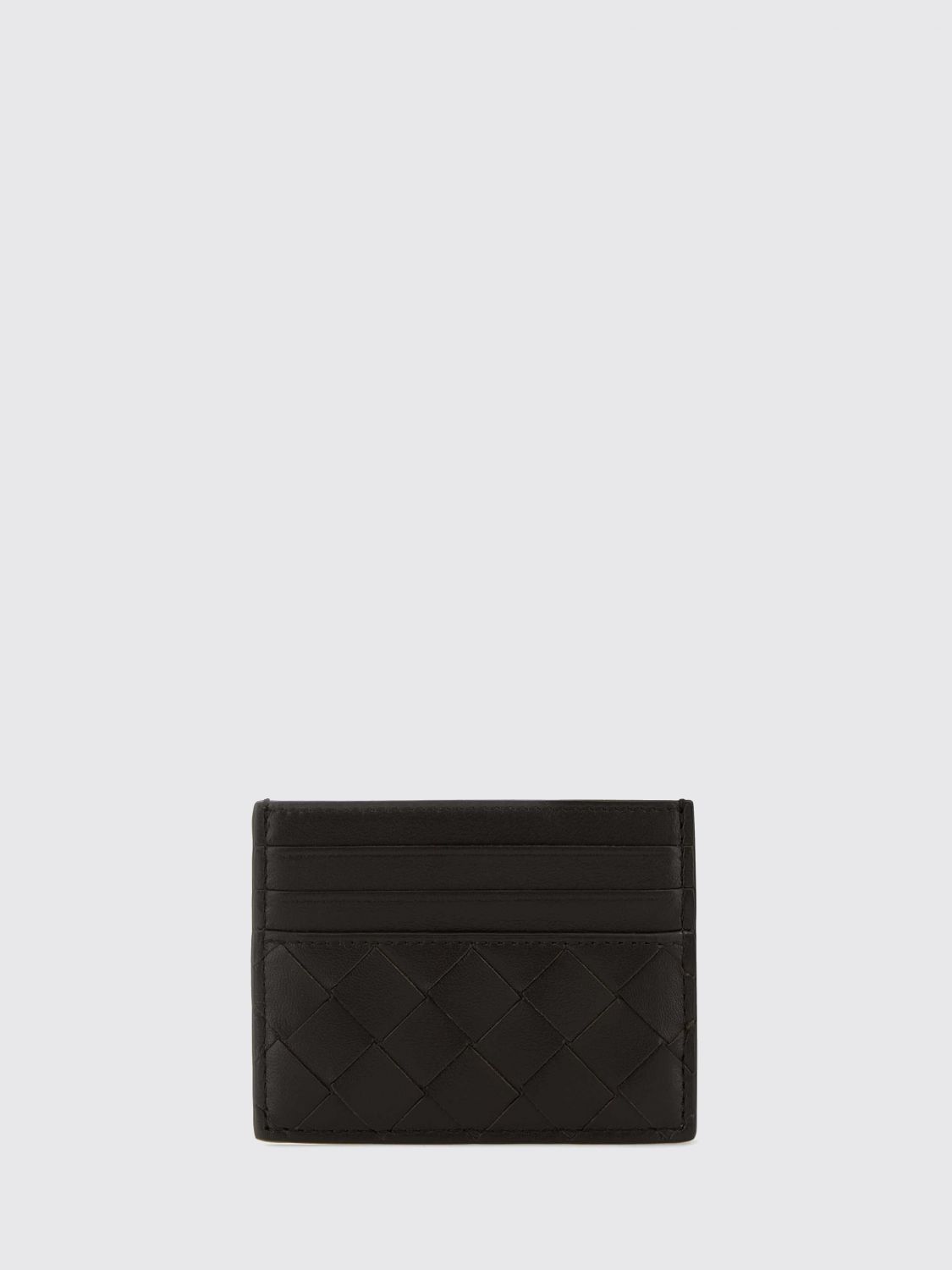 Bottega Veneta Women Bottega Veneta Flat Woven Nappa Calfskin Card Holder With 7 Slots BOTTEGA VENETA