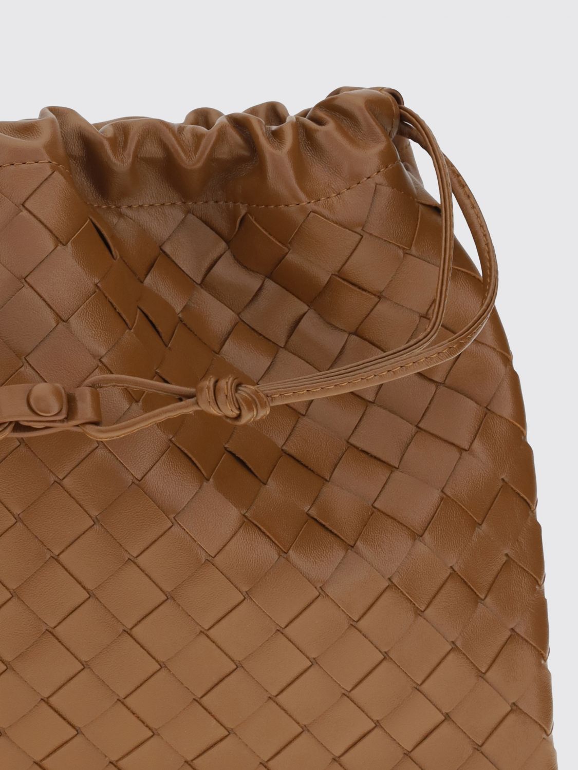 Bottega Veneta Women Dustbag Intrecciato Calfskin Bucket Bag Bottega Veneta With Drawstring BOTTEGA VENETA