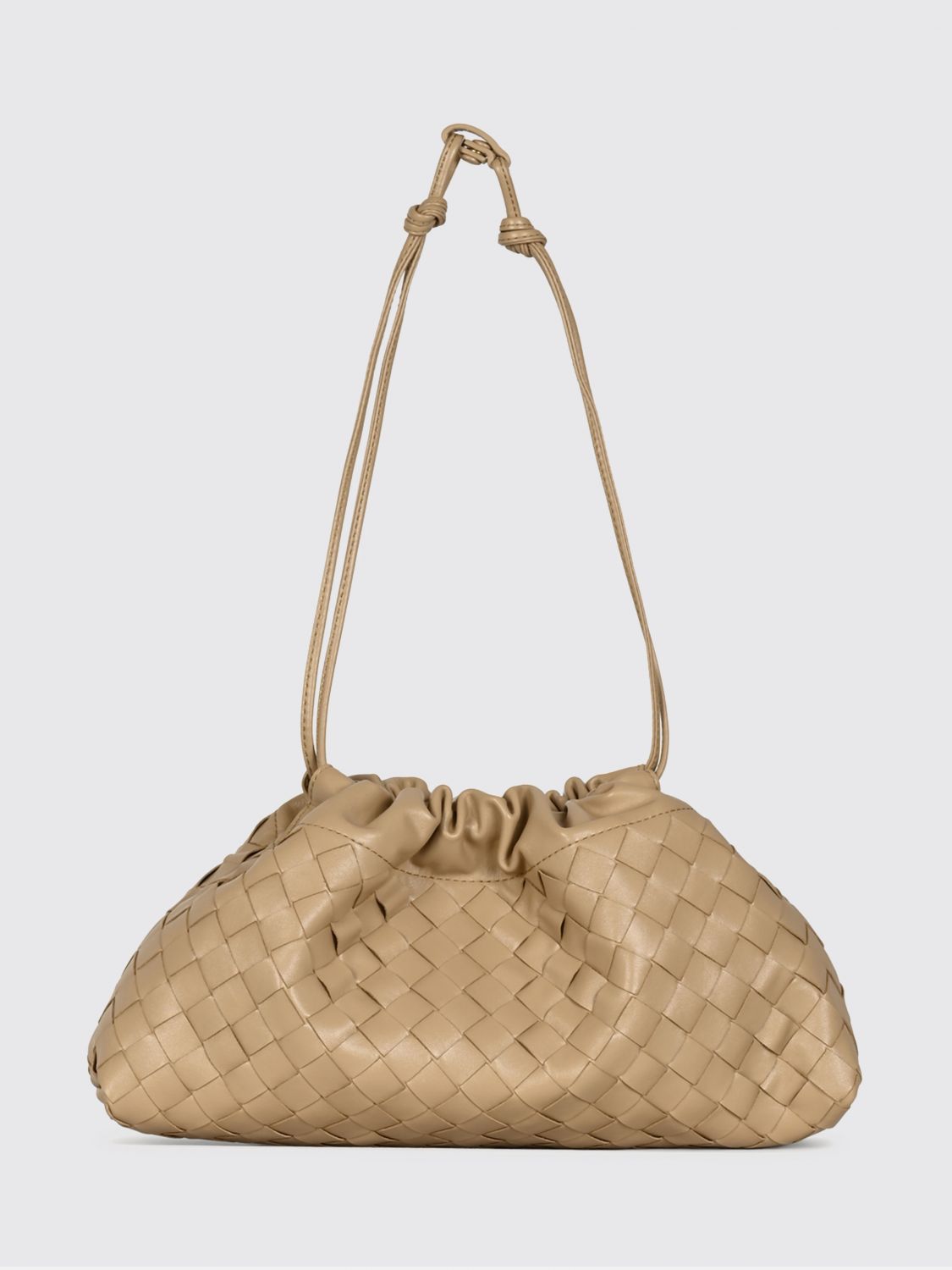Bottega Veneta Women Bottega Veneta Dustbag Notte Woven Calfskin Leather Bucket Bag BOTTEGA VENETA