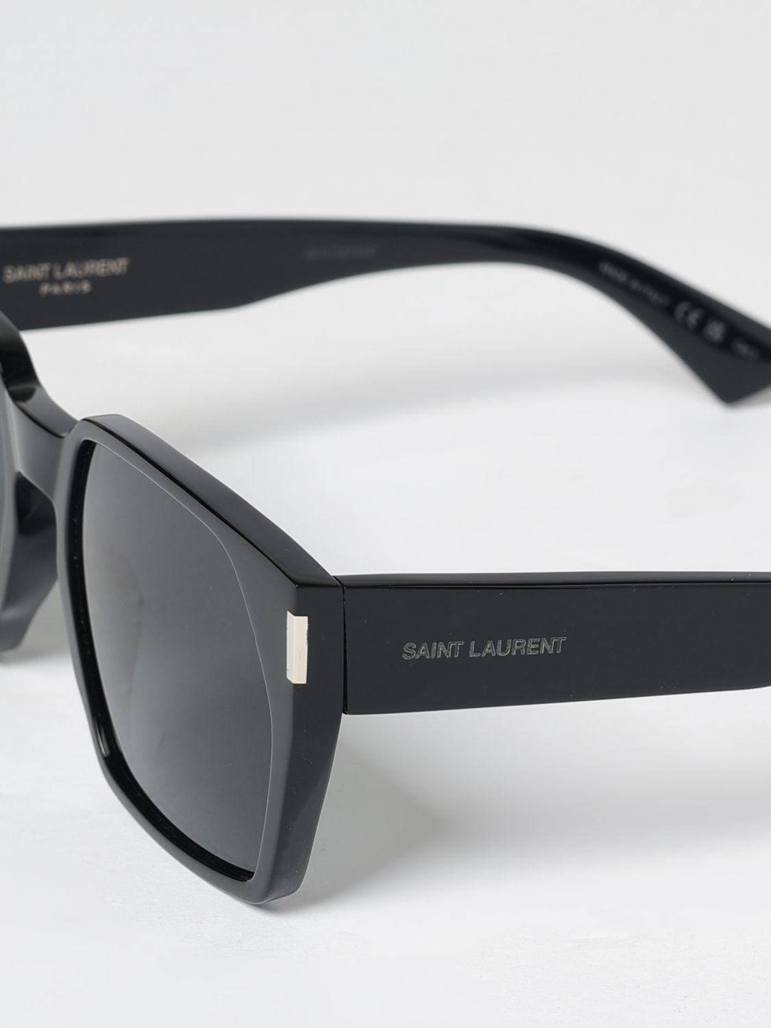 Saint Laurent Men Saint Laurent Aviator Sunglasses In Recycled Acetate With Dark Lenses SAINT LAURENT