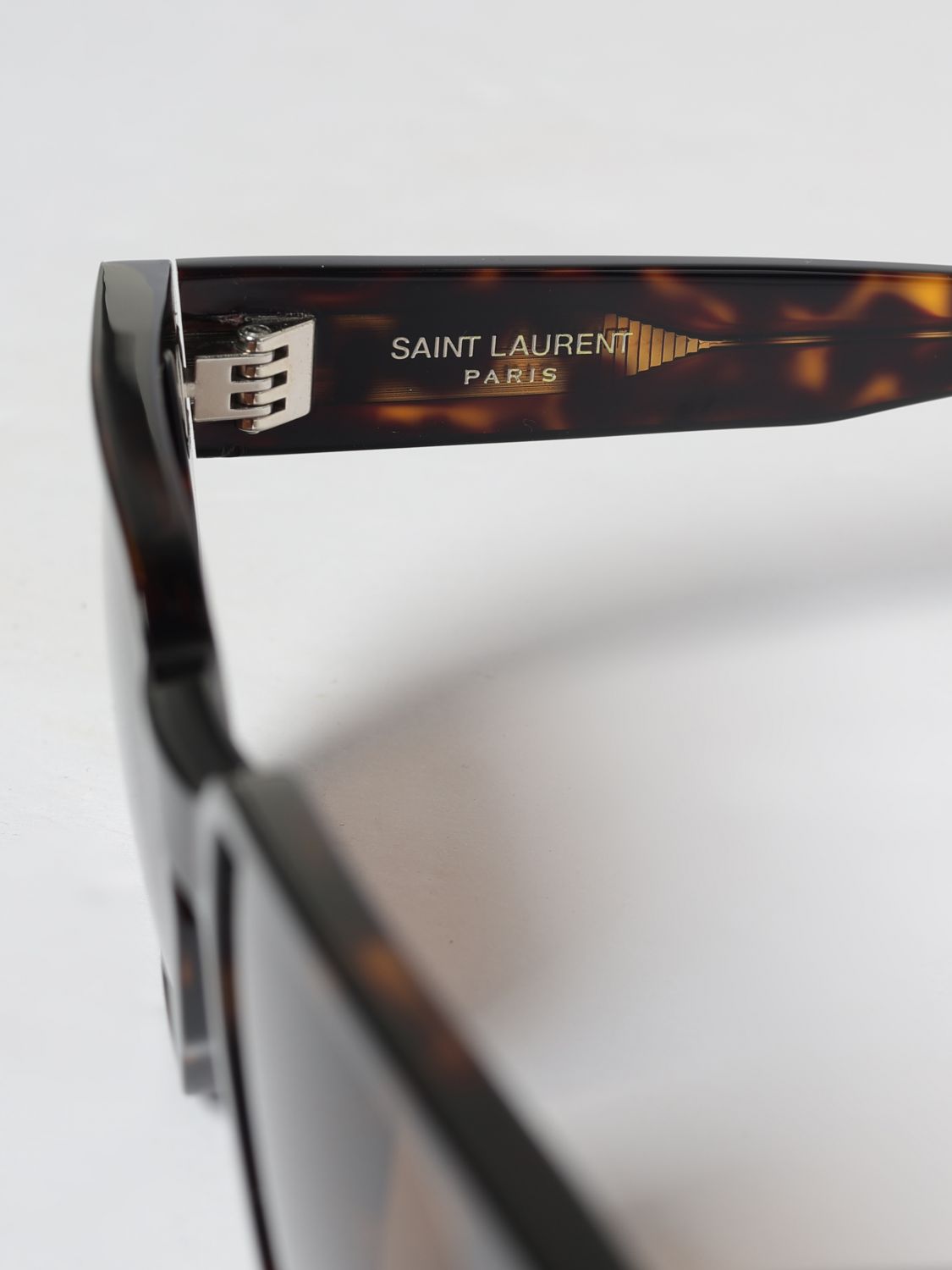 Saint Laurent Men Saint Laurent Aviator Sunglasses In Recycled Acetate With Dark Lenses SAINT LAURENT