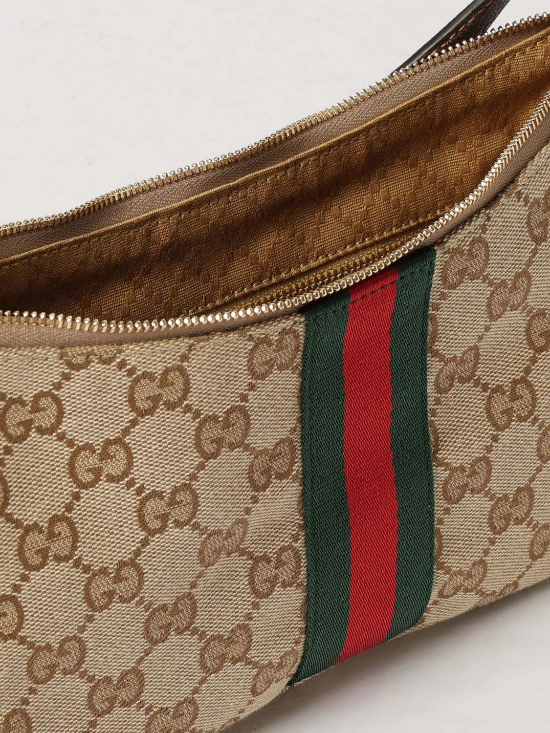 Gucci Men Lunetta Mini Crossbody Bag Gucci In Gg Jacquard With Striped Details GUCCI