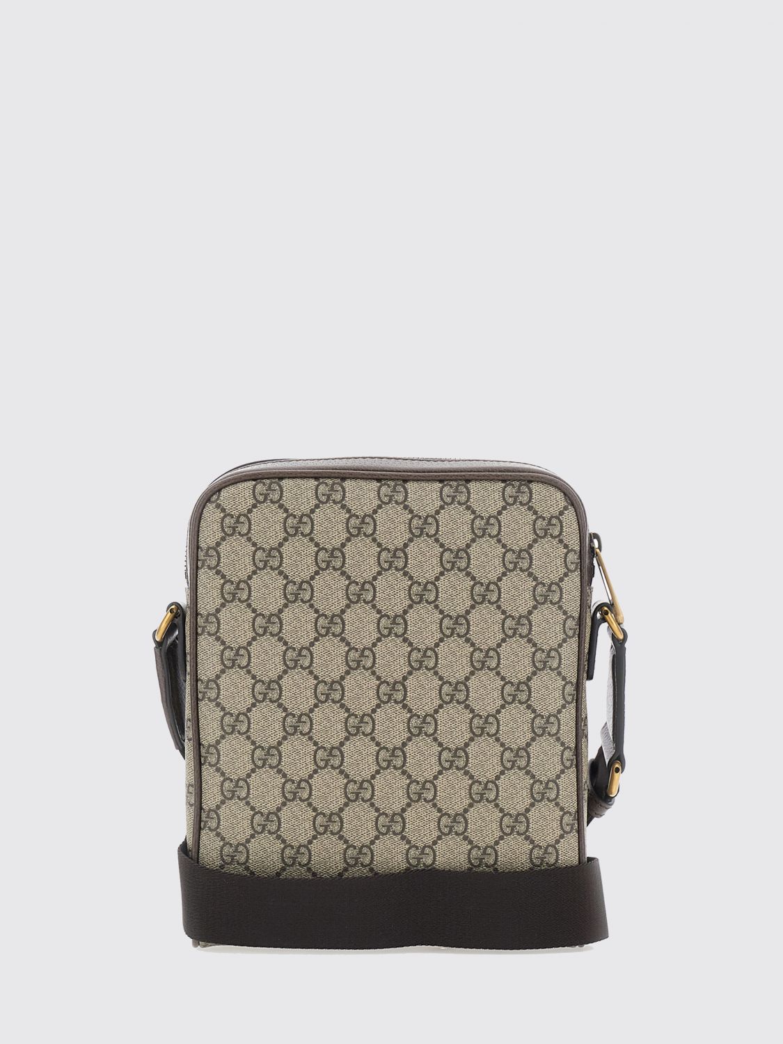 Gucci Men Ophidia Gg Supreme Canvas Crossbody Bag Gucci With Web Stripe GUCCI