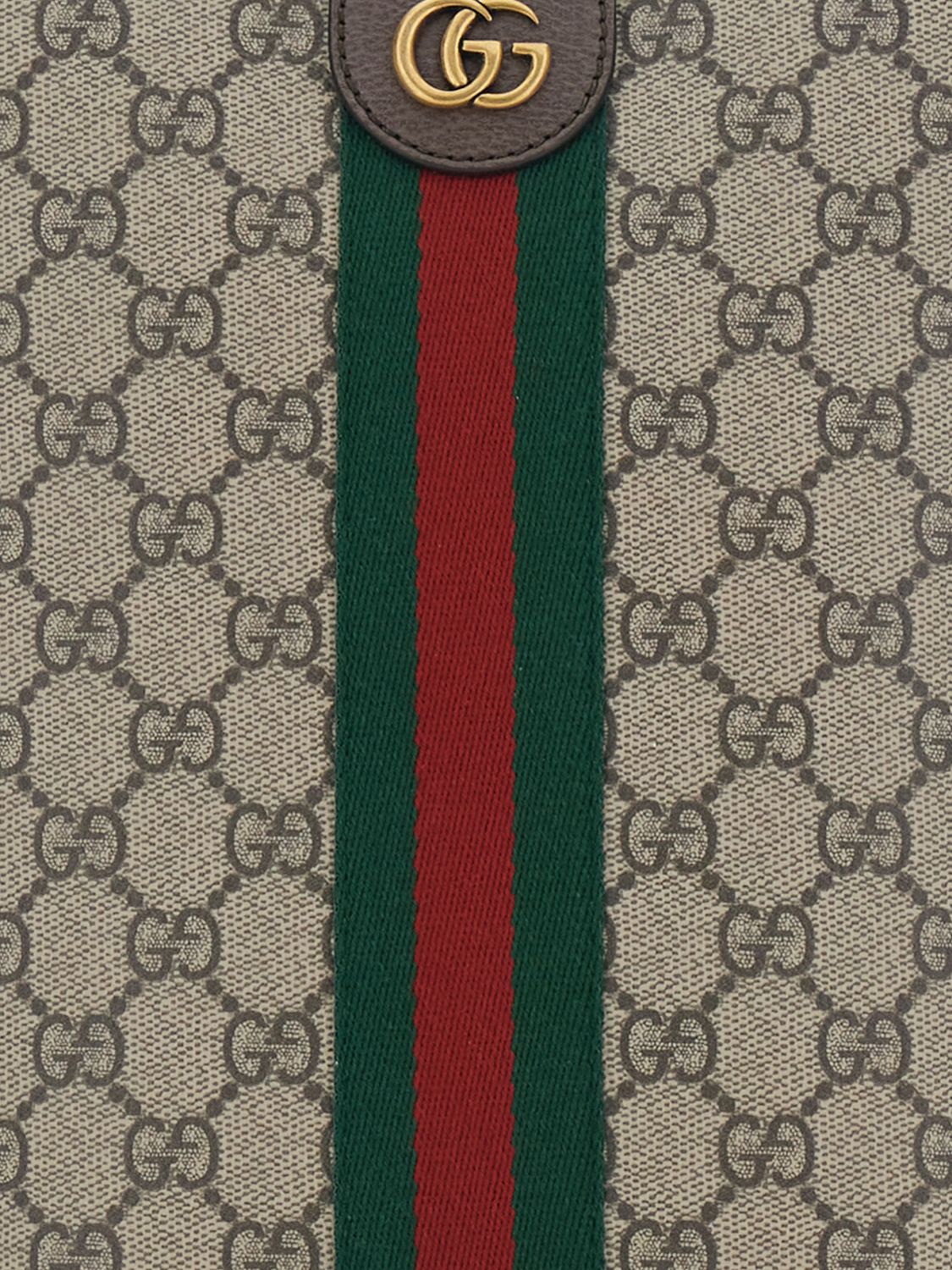 Gucci Men Ophidia Gg Supreme Canvas Crossbody Bag Gucci With Web Stripe GUCCI