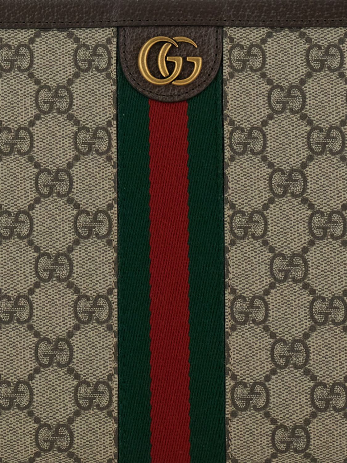 Gucci Men Ophidia Pouch Gucci In Gg Supreme Fabric With Removable Wristlet GUCCI