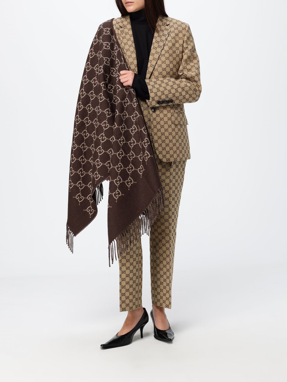 Gucci Cardigan Woman Brown GUCCI