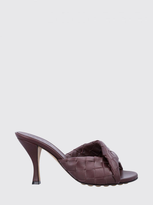 Bottega Veneta Heeled Sandal Woman Wine BOTTEGA VENETA