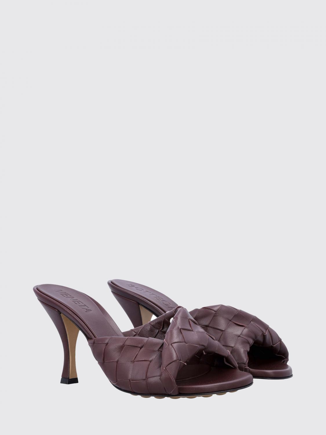 Bottega Veneta Heeled Sandal Woman Wine BOTTEGA VENETA