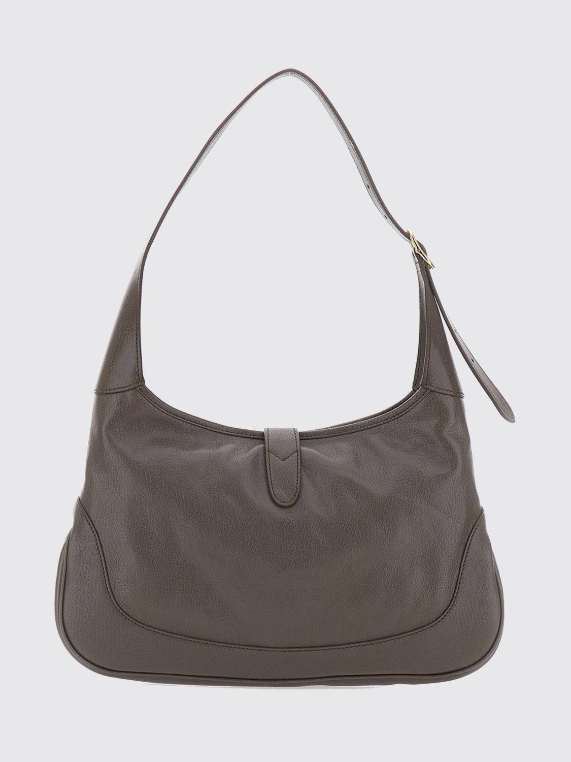 Gucci Women Jackie 1961 Medium Shoulder Bag Gucci In Black Grained Leather GUCCI