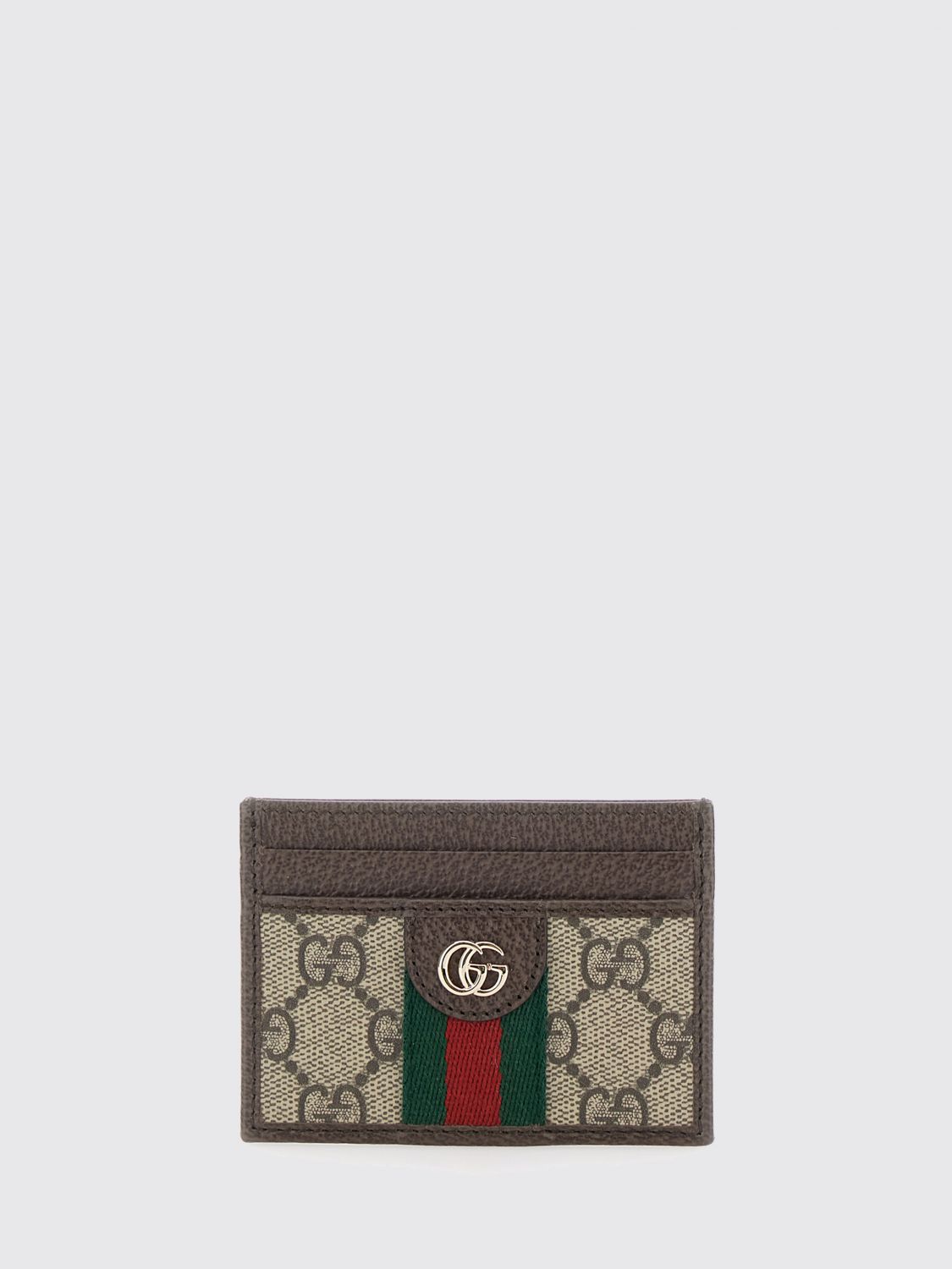 Gucci Women Flat Card Holder Gucci In Gg Supreme Fabric With Five Card Slots GUCCI