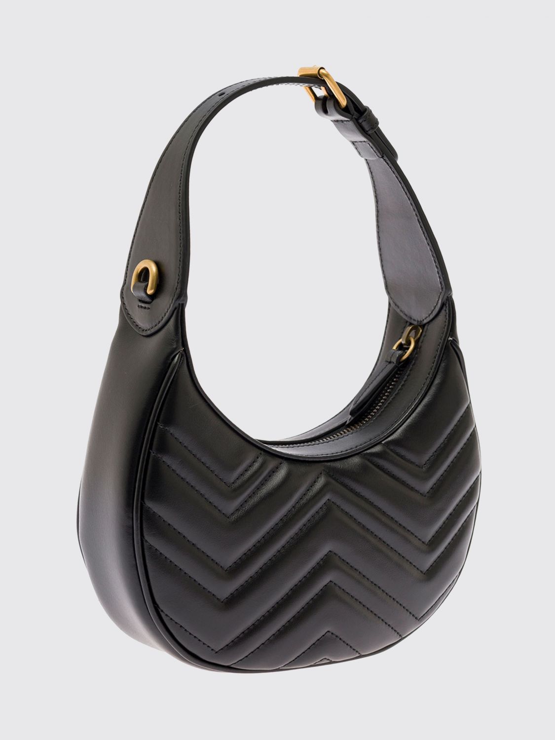 Gucci Women Gg Marmont Mini Hobo Bag Gucci In Matelasse Leather With Chain Strap GUCCI