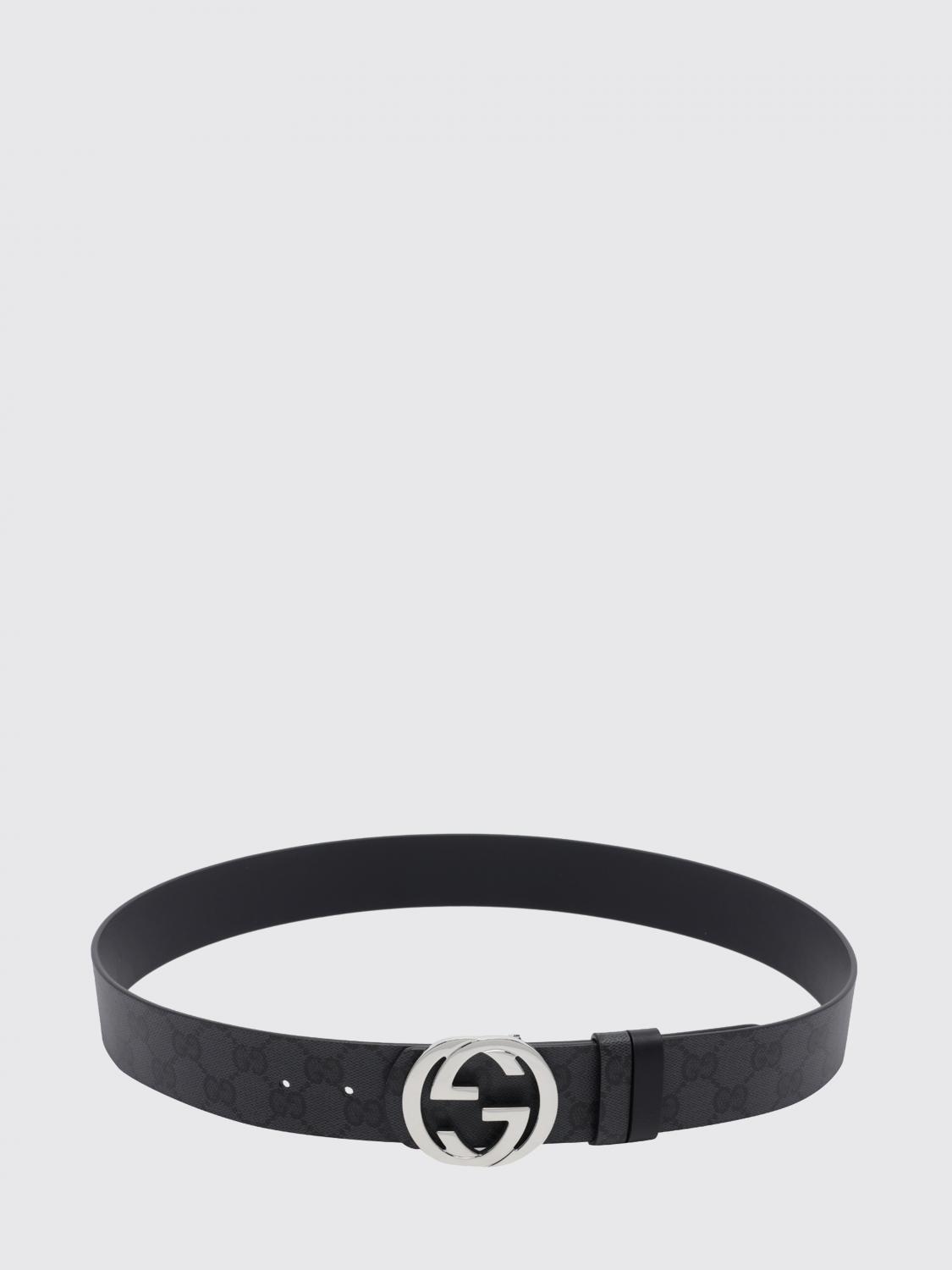 Gucci Men Gucci Gg Monogram Coated Cotton Belt GUCCI