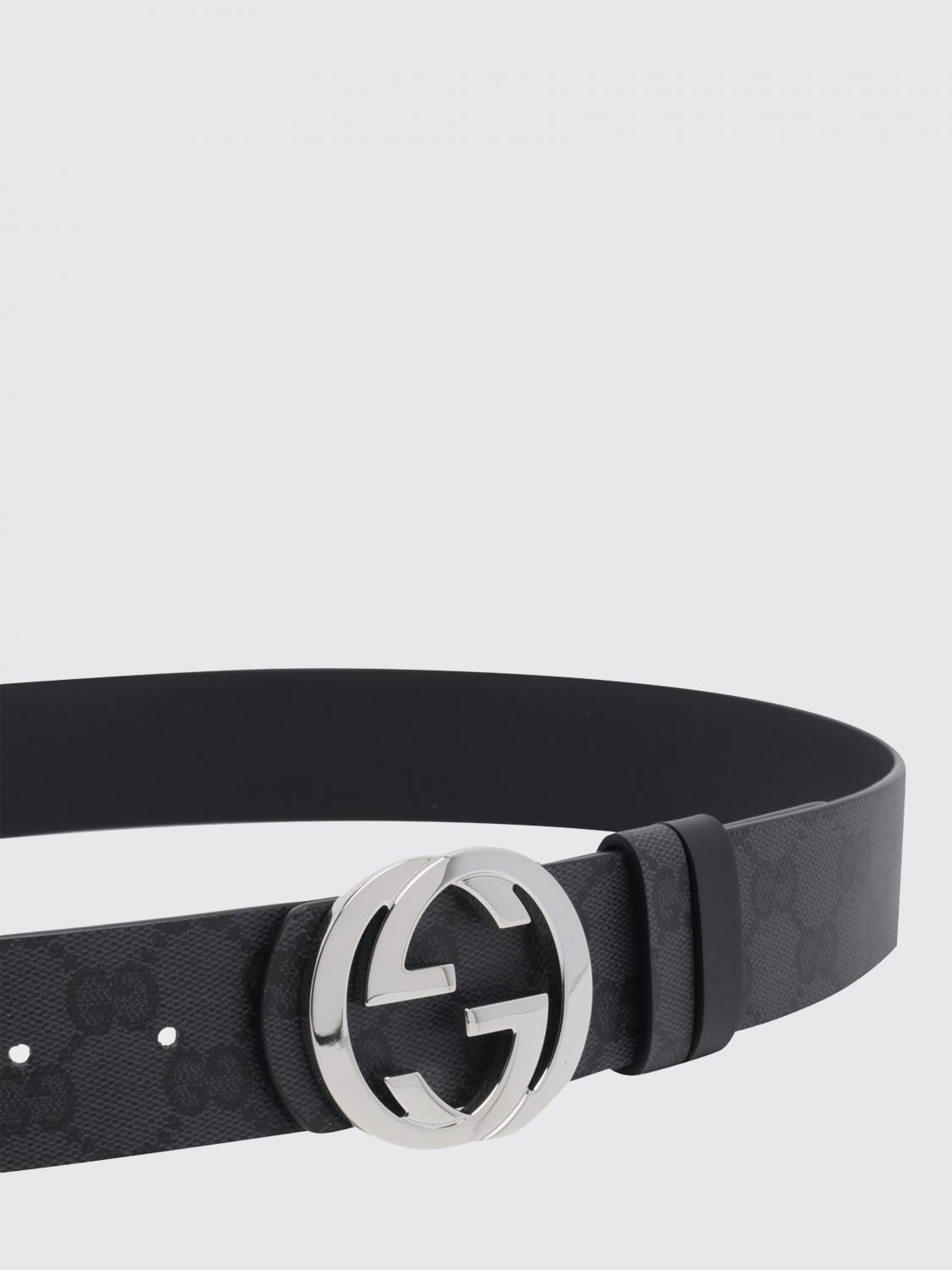 Gucci Men Gucci Gg Monogram Coated Cotton Belt GUCCI