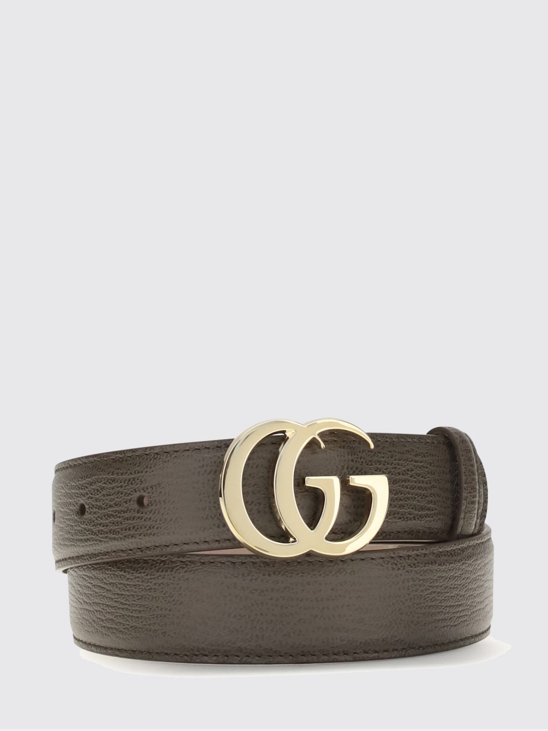 Gucci Women Gucci Leather Belt With Jewelled Brass And Zirconia Buckle GUCCI