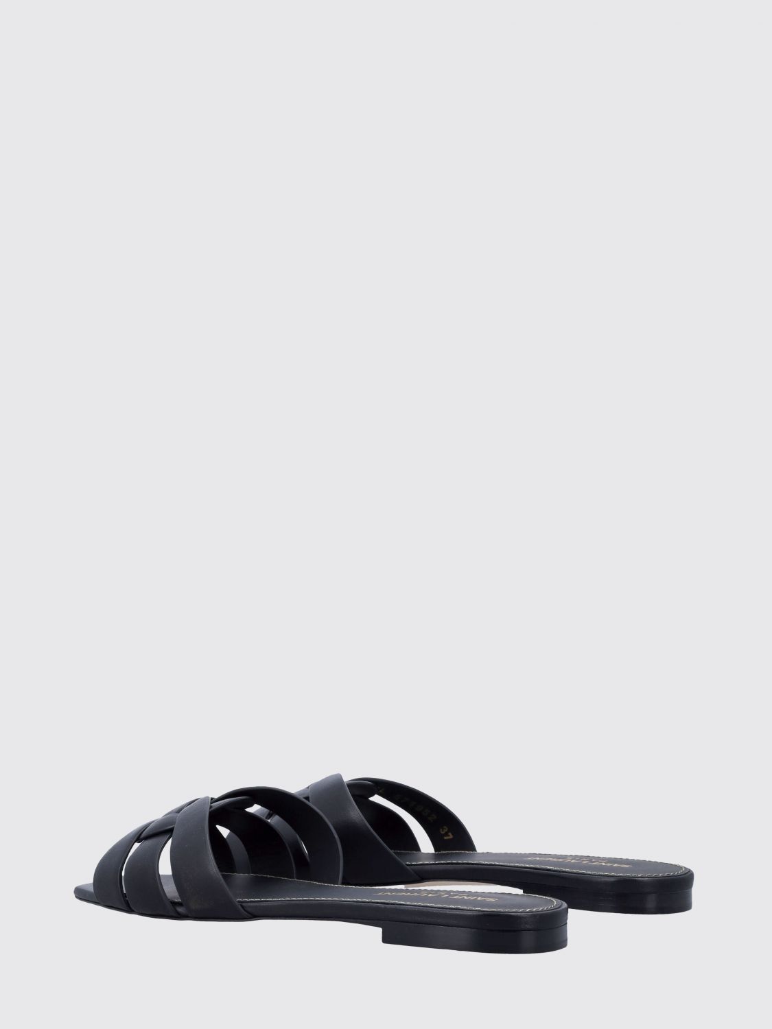 Saint Laurent Women Tribute Leather Mules Saint Laurent With A Square Toe And Low Heel SAINT LAURENT