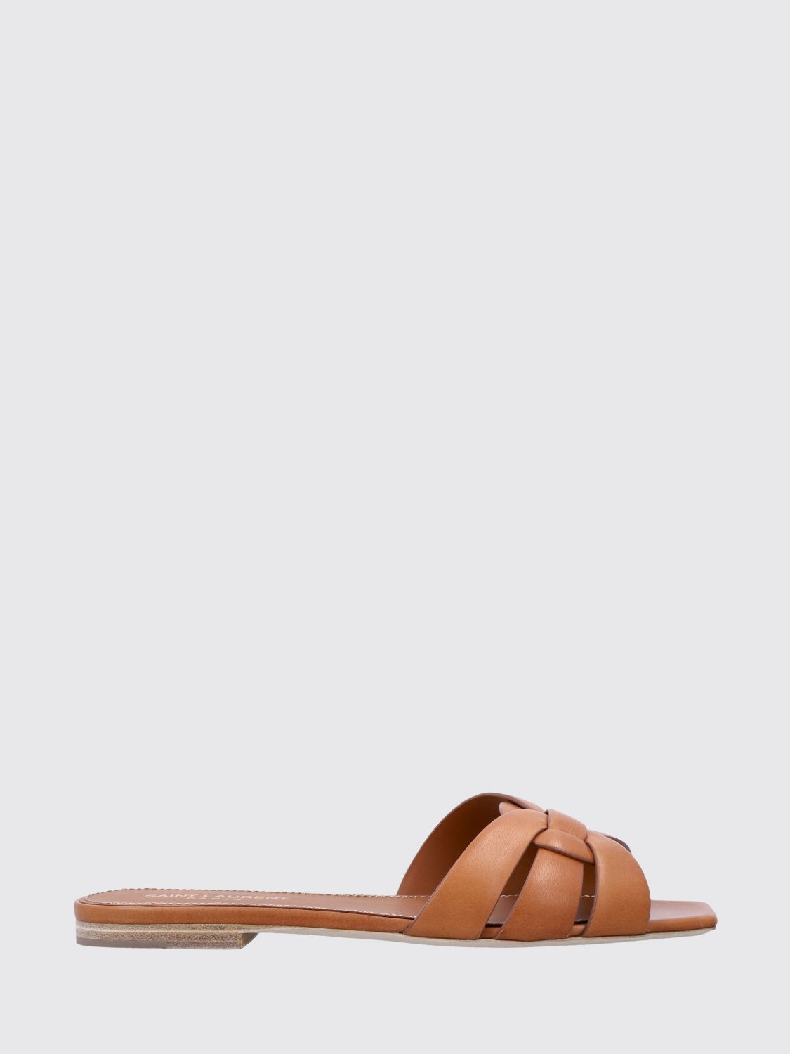 Saint Laurent Heeled Sandal Woman Leather SAINT LAURENT