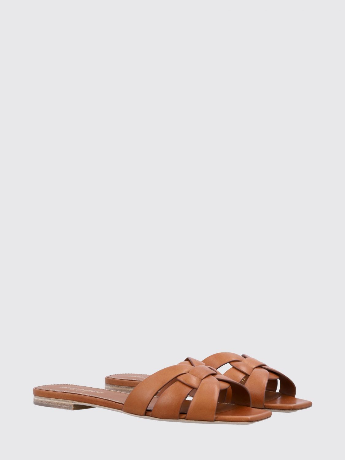 Saint Laurent Heeled Sandal Woman Leather SAINT LAURENT